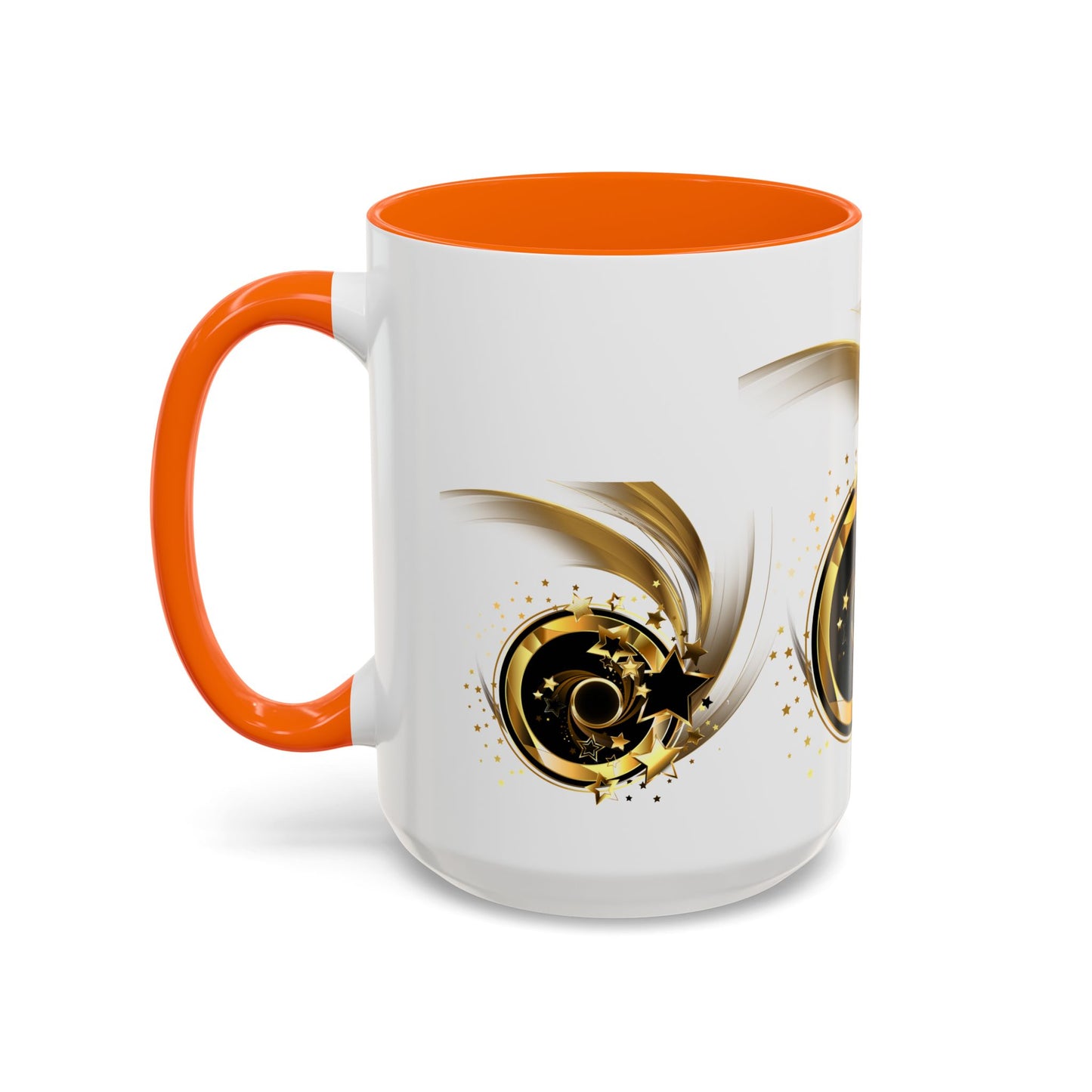 Elegant Gold Swirl Accent Coffee Mug - Perfect for Gifts, Home Decor, Office Use, Celebration, or Daily Rituals