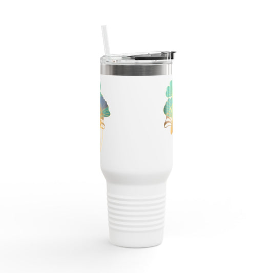 Insulated Travel Mug with Botanical Design, Eco-Friendly Tumbler, Hydration Gift for Nature Lovers, Perfect for Outdoor Adventures, [...]