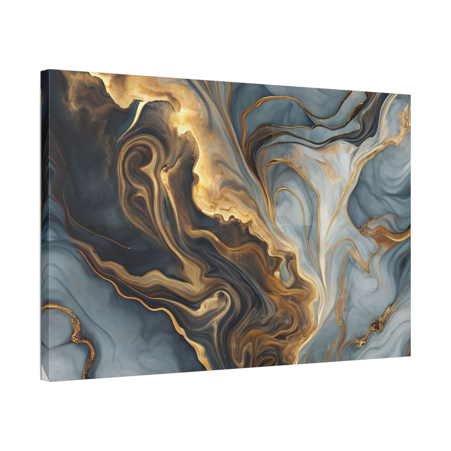Elegant Marble Artwork, Stretched Canvas Wall Art, Modern Home Decor, Abstract Design, Art for Living Room, Gift for Art Lovers