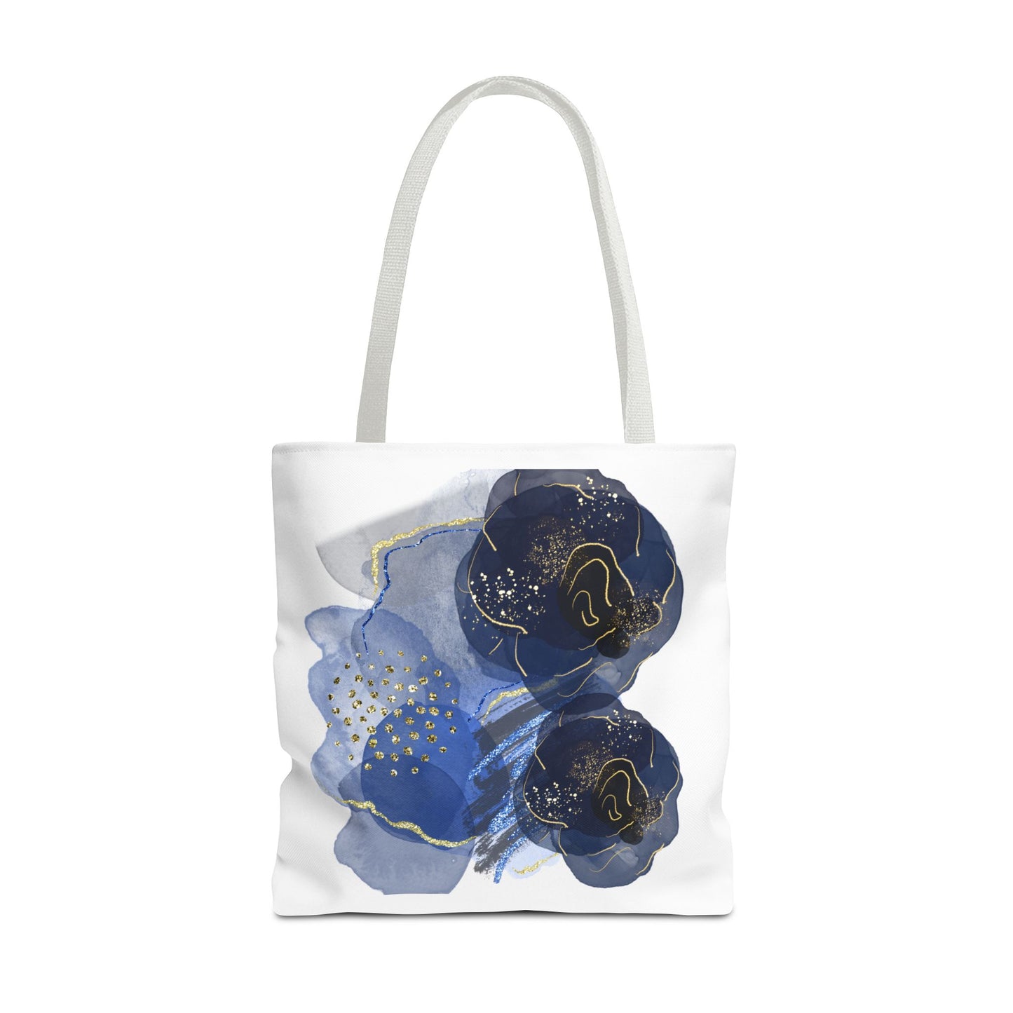 Elegant Floral Tote Bag, AOP Bag, Reusable Grocery Bag, Chic Everyday Tote, Gift for Her, Stylish Beach Bag
