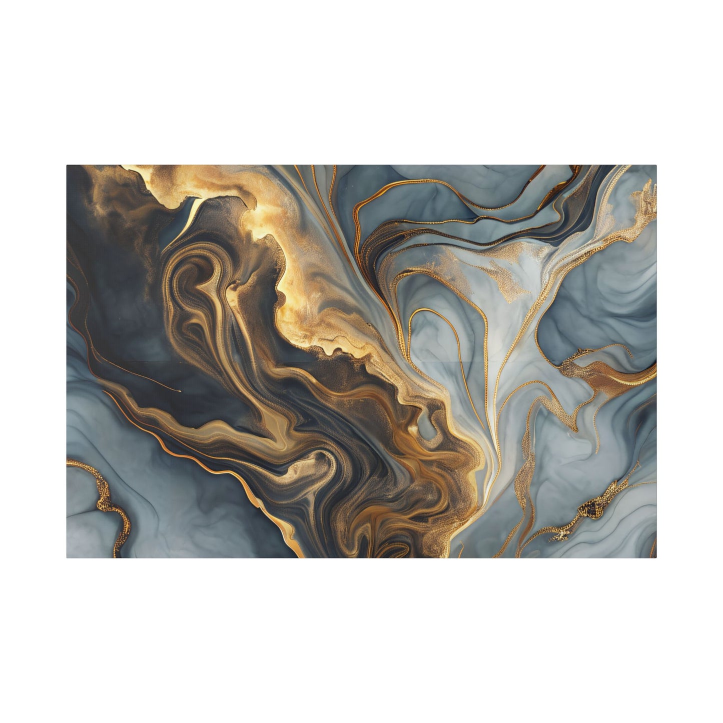 Elegant Marble Artwork, Stretched Canvas Wall Art, Modern Home Decor, Abstract Design, Art for Living Room, Gift for Art Lovers