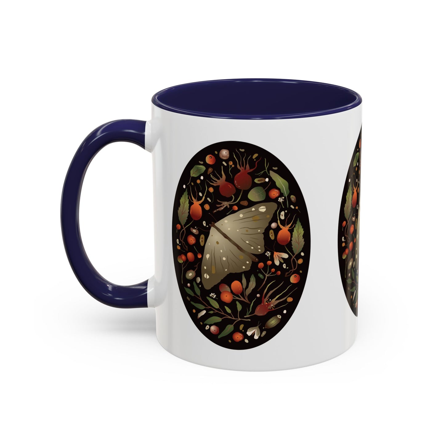 Nature-Inspired Accent Coffee Mug, Butterfly Decorated Mug, Perfect Gift for Nature Lovers, Cozy Home Decor, Birthday, Holiday Gift