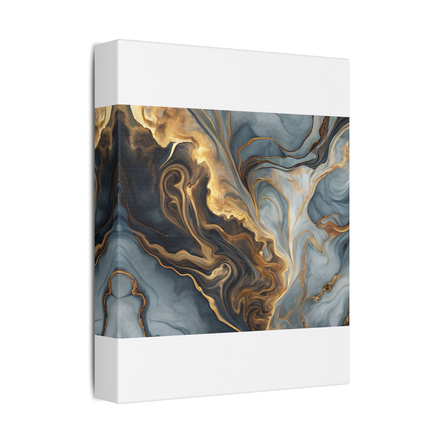 Elegant Marble Artwork, Stretched Canvas Wall Art, Modern Home Decor, Abstract Design, Art for Living Room, Gift for Art Lovers