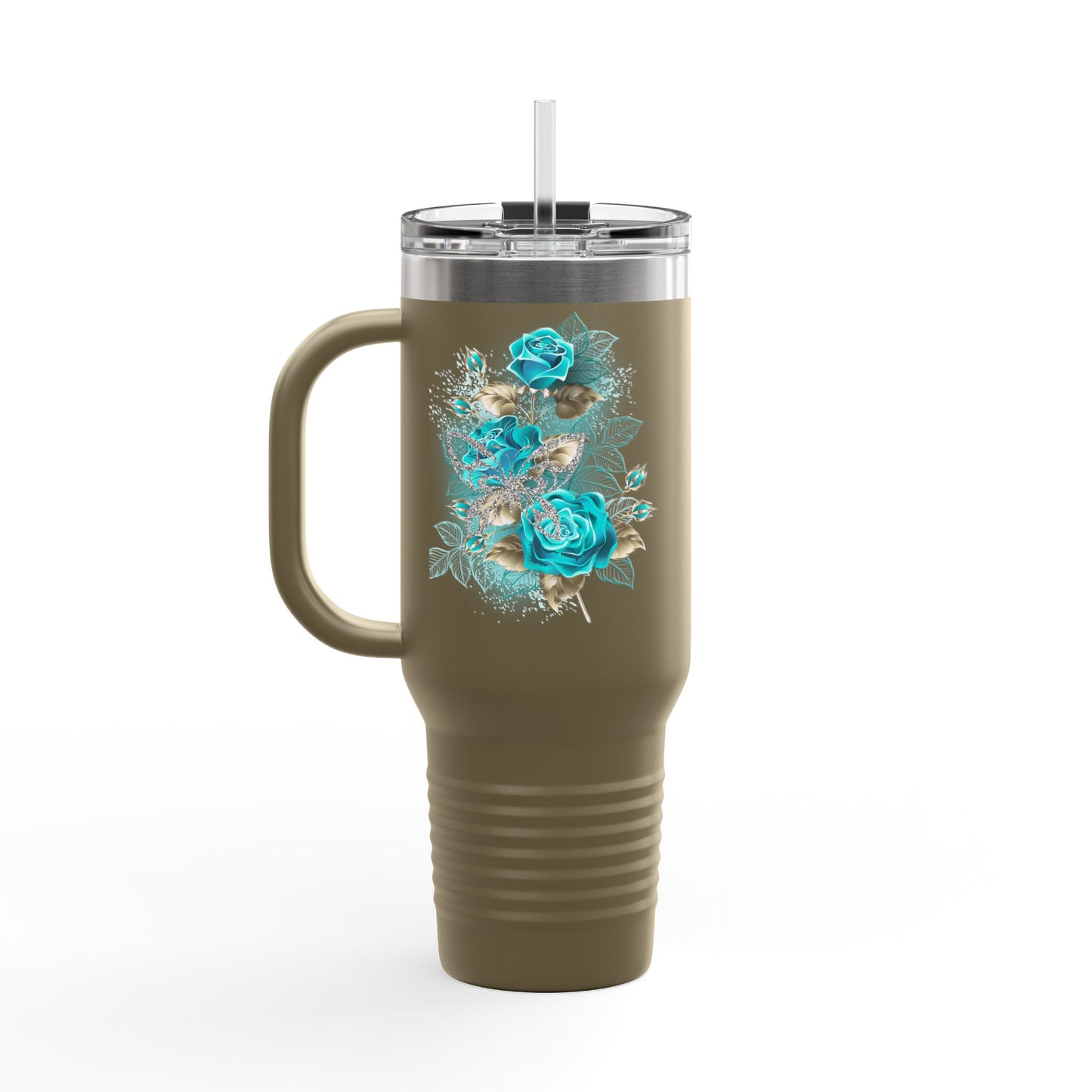 Stylish Insulated Travel Mug, 40oz | Floral Design | Perfect for On-the-Go | Eco-Friendly | Great Gift for Coffee Lovers, Travel Mug, [...]