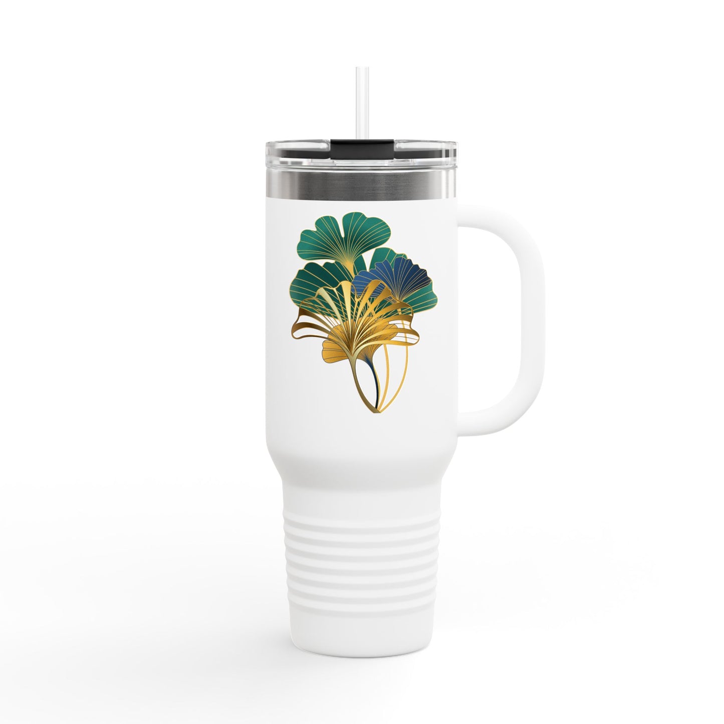 Insulated Travel Mug with Botanical Design, Eco-Friendly Tumbler, Hydration Gift for Nature Lovers, Perfect for Outdoor Adventures, [...]