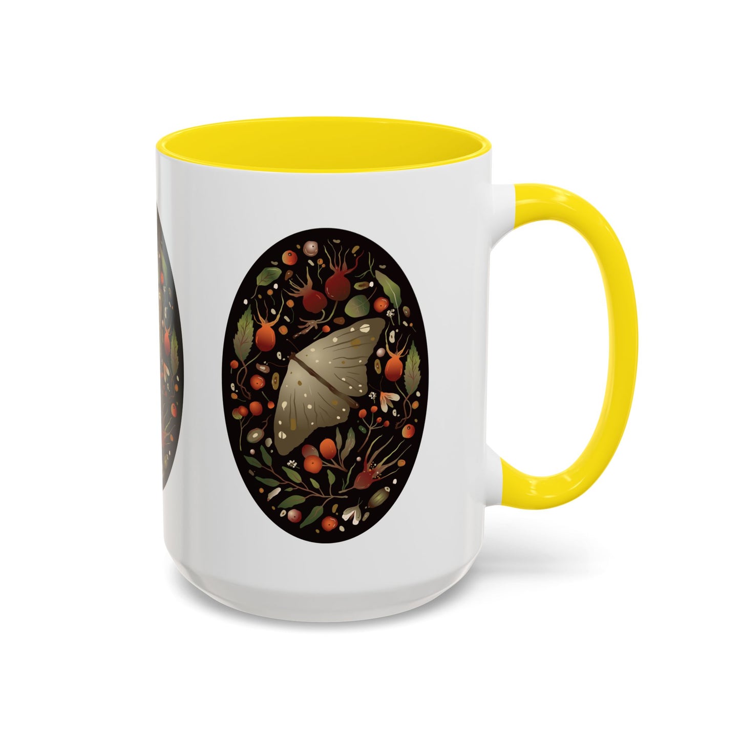 Nature-Inspired Accent Coffee Mug, Butterfly Decorated Mug, Perfect Gift for Nature Lovers, Cozy Home Decor, Birthday, Holiday Gift
