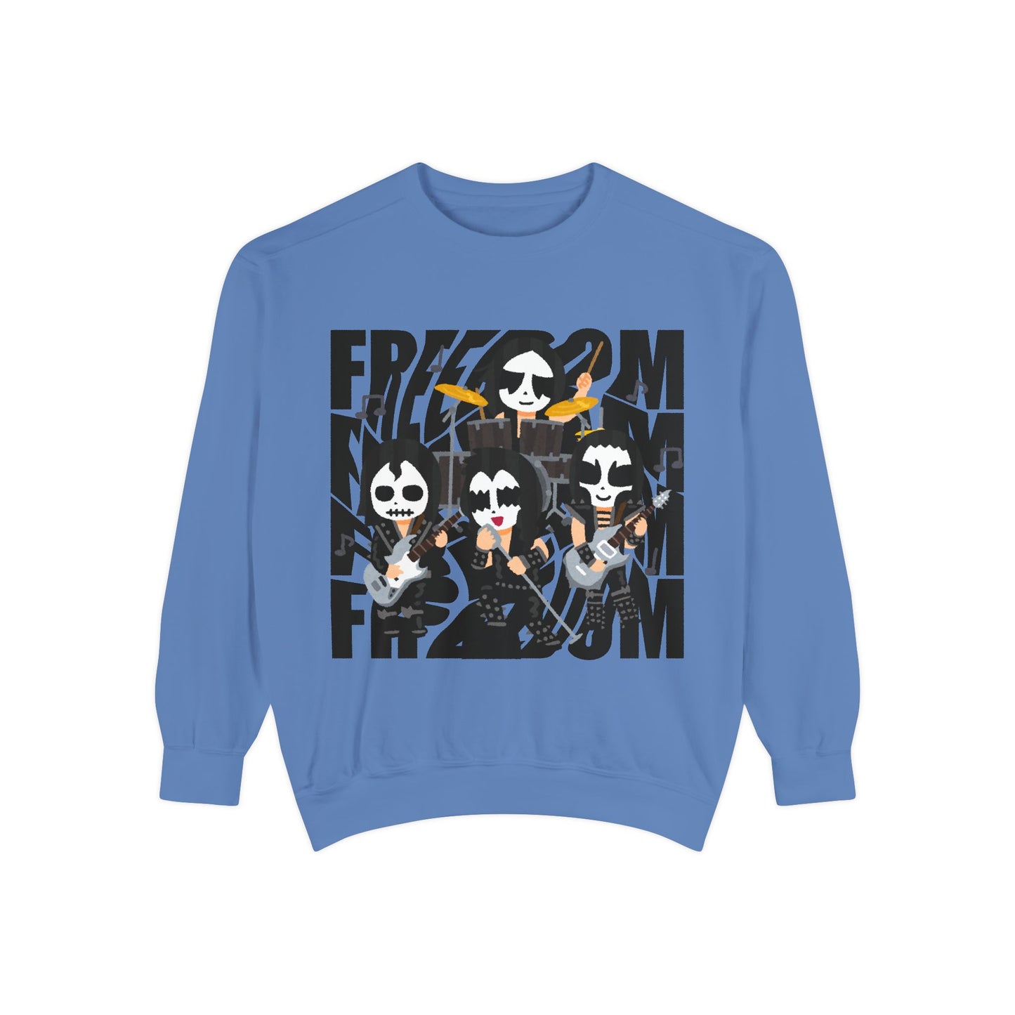 Freedom and Deep Thoughts Unisex Sweatshirt, Rock Music Apparel, Gift for Music Lovers, Cozy Layer for All Seasons, Statement Fashion Piece