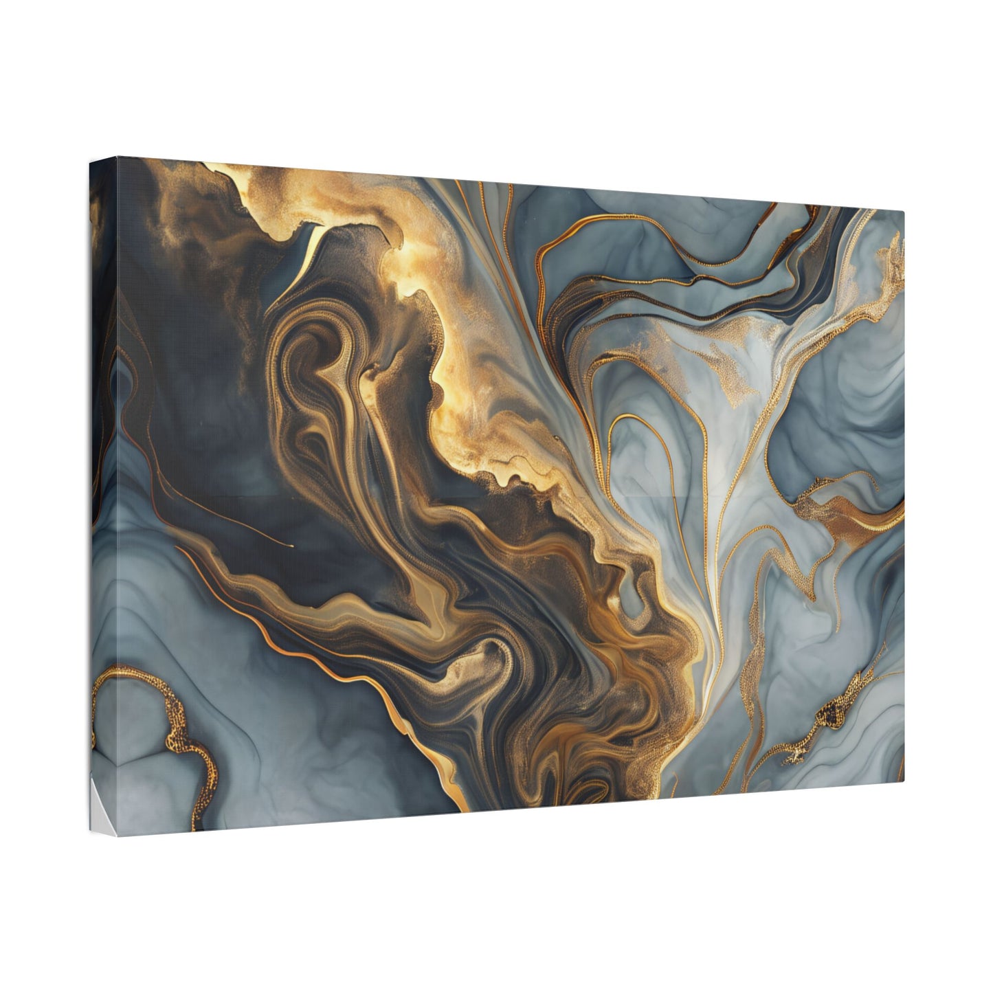 Elegant Marble Artwork, Stretched Canvas Wall Art, Modern Home Decor, Abstract Design, Art for Living Room, Gift for Art Lovers