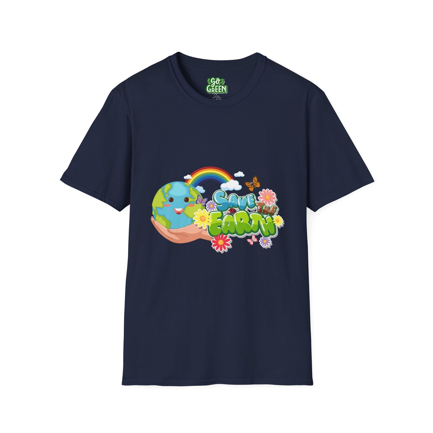 Save Earth Graphic Tee, Eco-Friendly T-Shirt, Gift for Nature Lovers, Earth Day Apparel, Unisex Casual Shirt