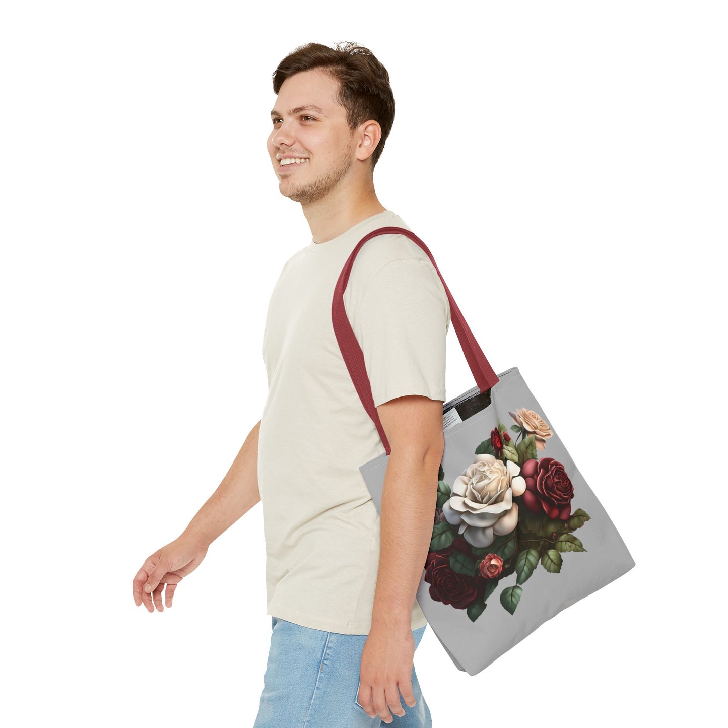 Floral Tote Bag - Elegant Design for Everyday Use, Shopping, Gifts, Mother’s Day, Eco-Friendly Bag