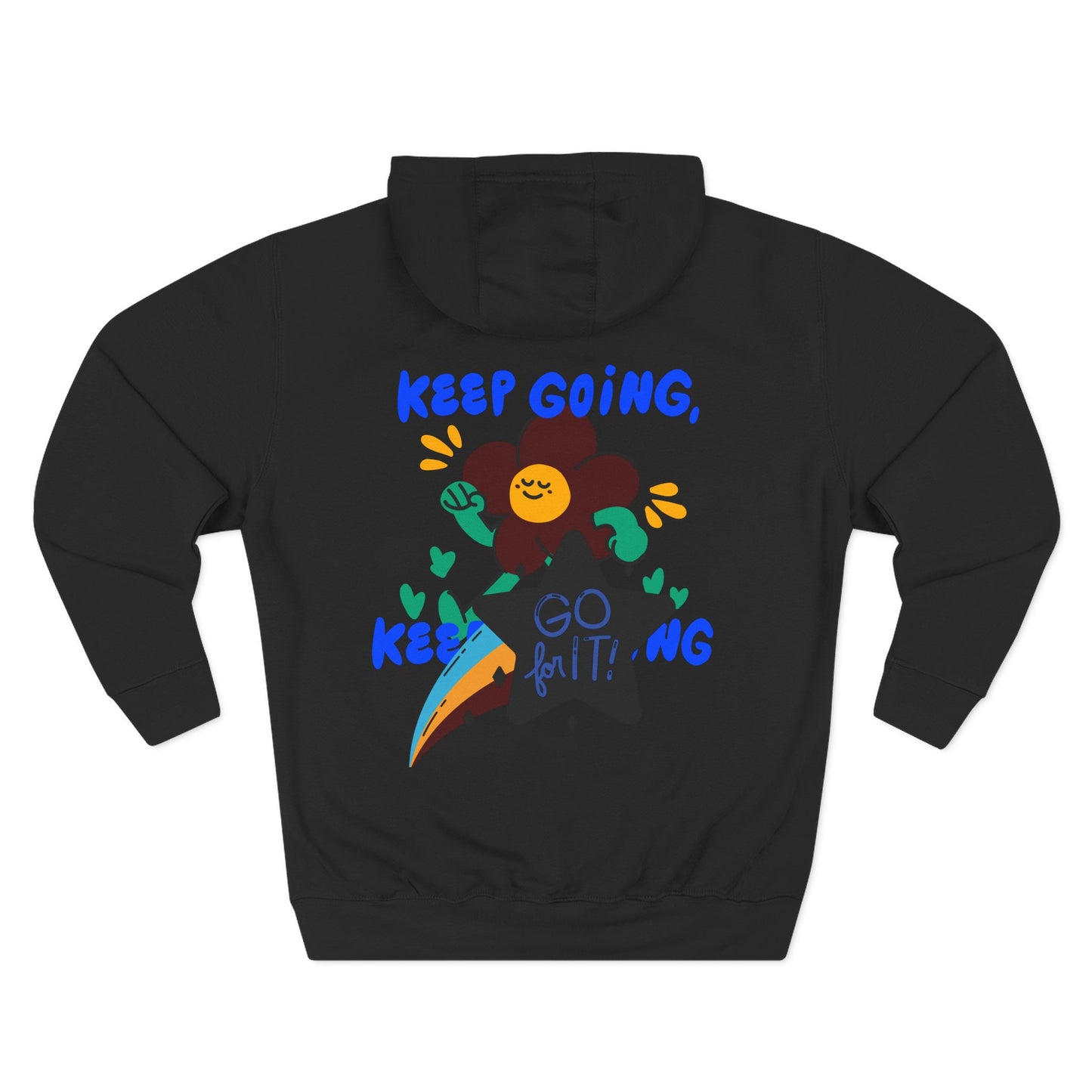 Motivational Three-Panel Fleece Hoodie | Positive Vibes, Gifts for Students, Encouragement Apparel, Casual Wear, Inspirational Hooded [...]