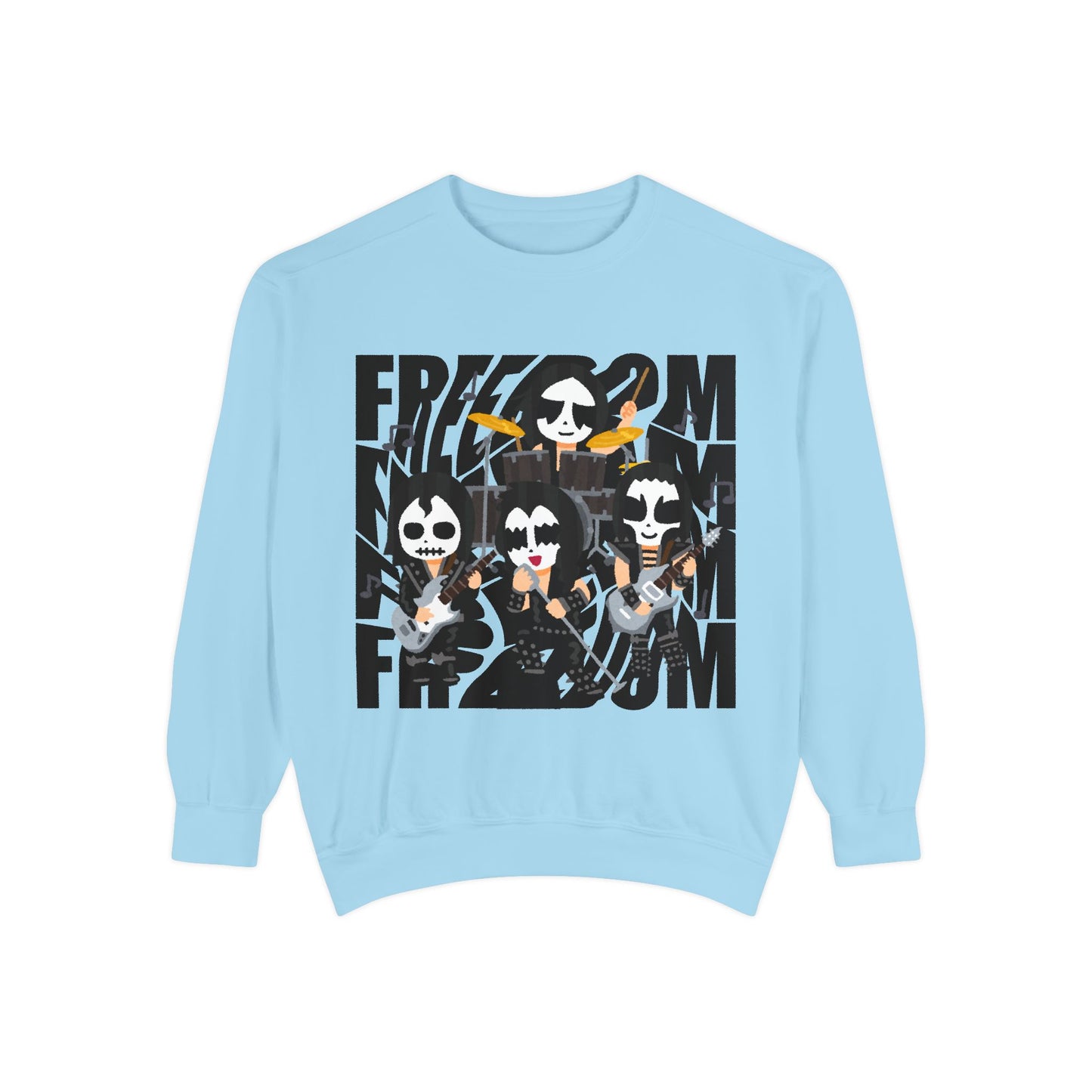 Freedom and Deep Thoughts Unisex Sweatshirt, Rock Music Apparel, Gift for Music Lovers, Cozy Layer for All Seasons, Statement Fashion Piece