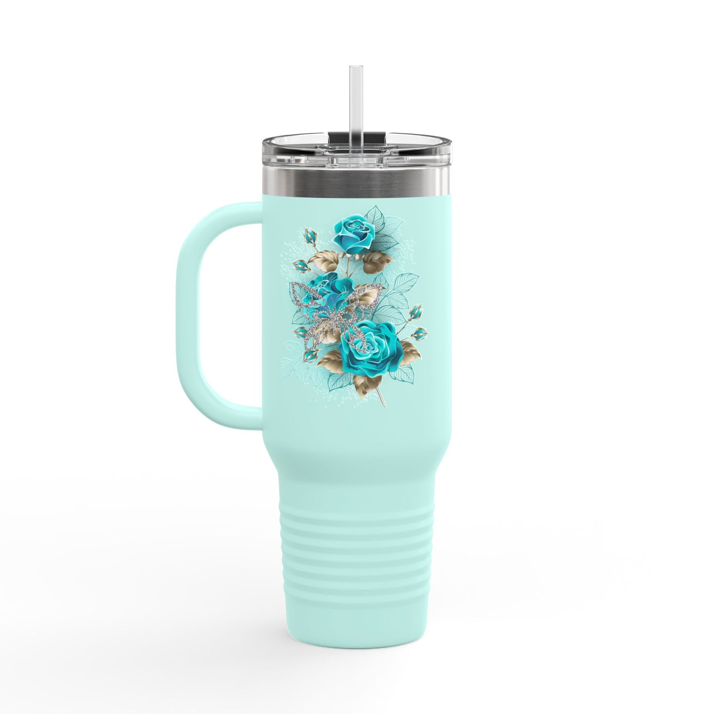 Stylish Insulated Travel Mug, 40oz | Floral Design | Perfect for On-the-Go | Eco-Friendly | Great Gift for Coffee Lovers, Travel Mug, [...]