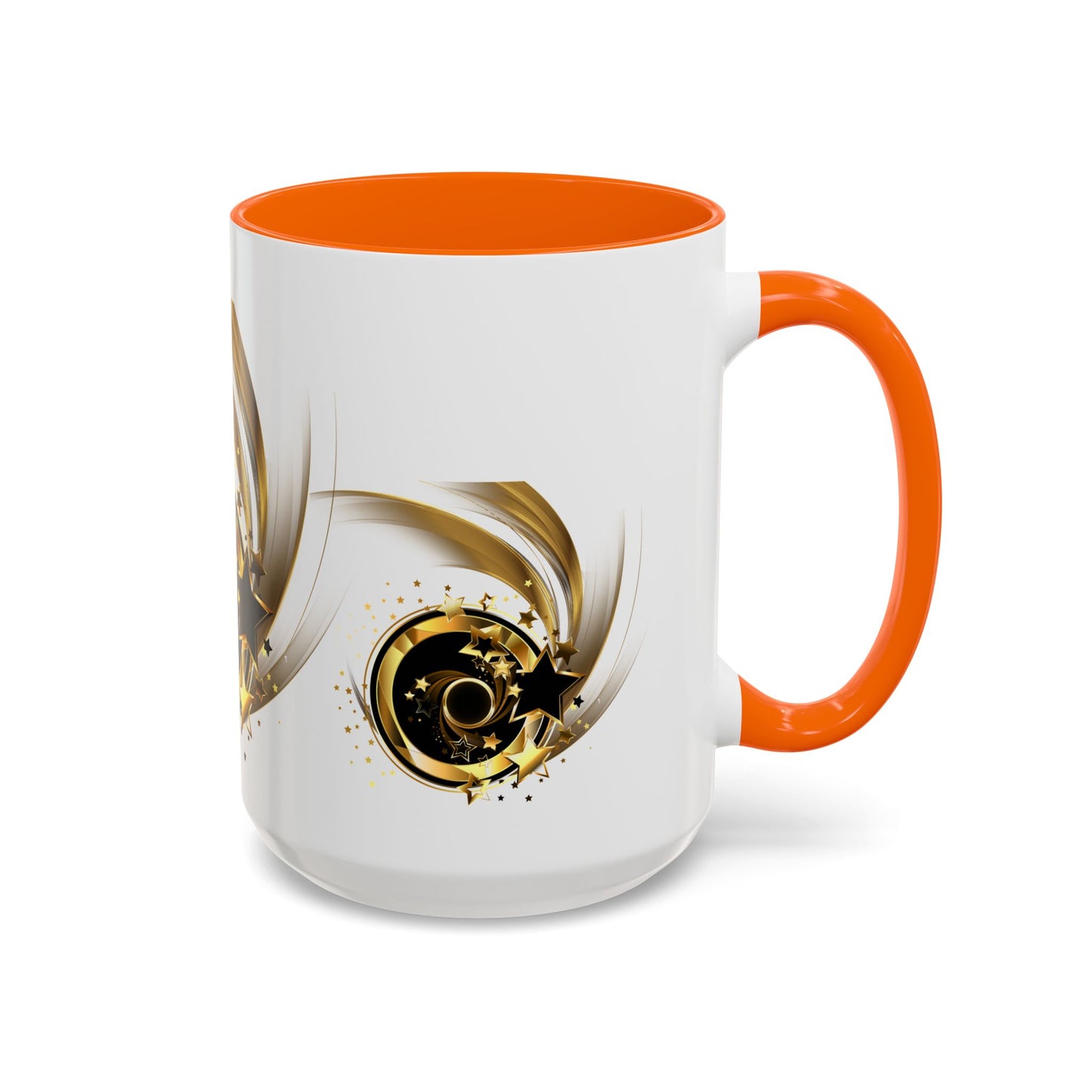 Elegant Gold Swirl Accent Coffee Mug - Perfect for Gifts, Home Decor, Office Use, Celebration, or Daily Rituals