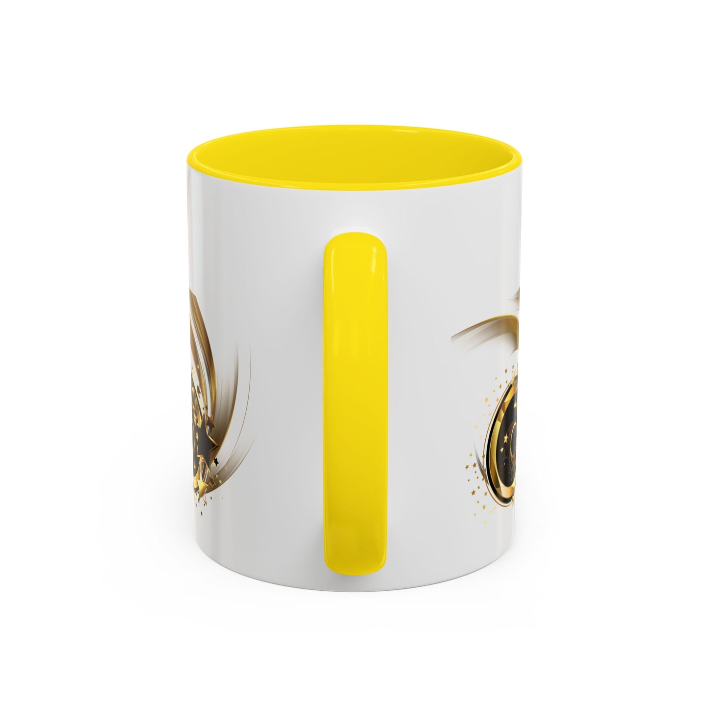 Elegant Gold Swirl Accent Coffee Mug - Perfect for Gifts, Home Decor, Office Use, Celebration, or Daily Rituals