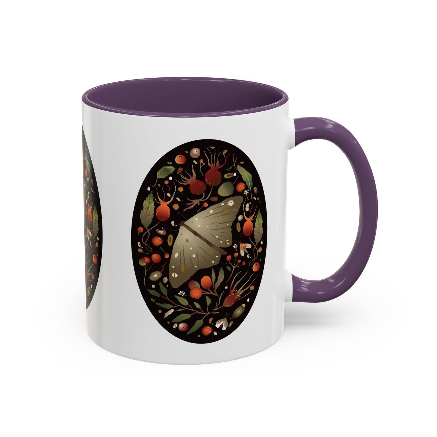 Nature-Inspired Accent Coffee Mug, Butterfly Decorated Mug, Perfect Gift for Nature Lovers, Cozy Home Decor, Birthday, Holiday Gift