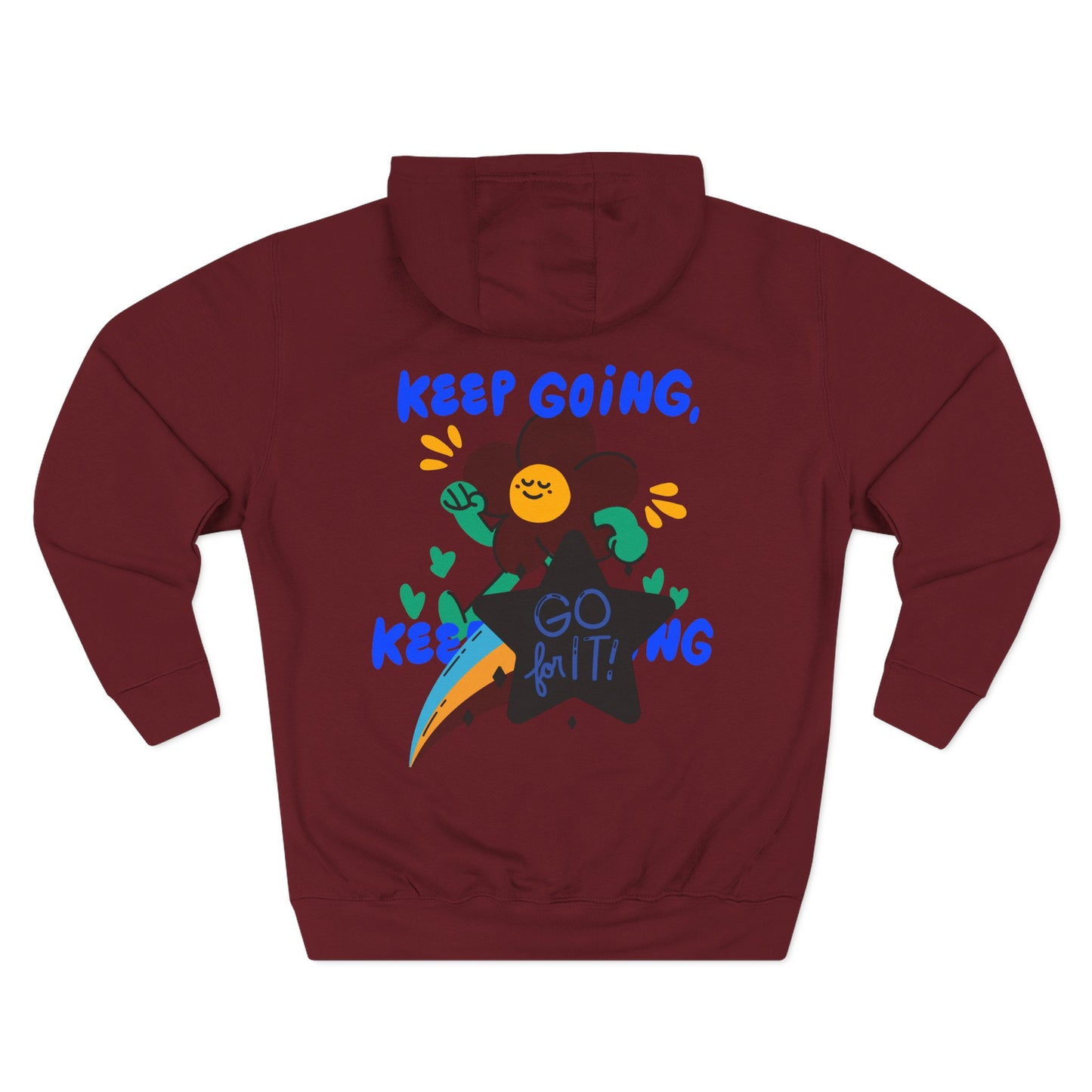 Motivational Three-Panel Fleece Hoodie | Positive Vibes, Gifts for Students, Encouragement Apparel, Casual Wear, Inspirational Hooded [...]