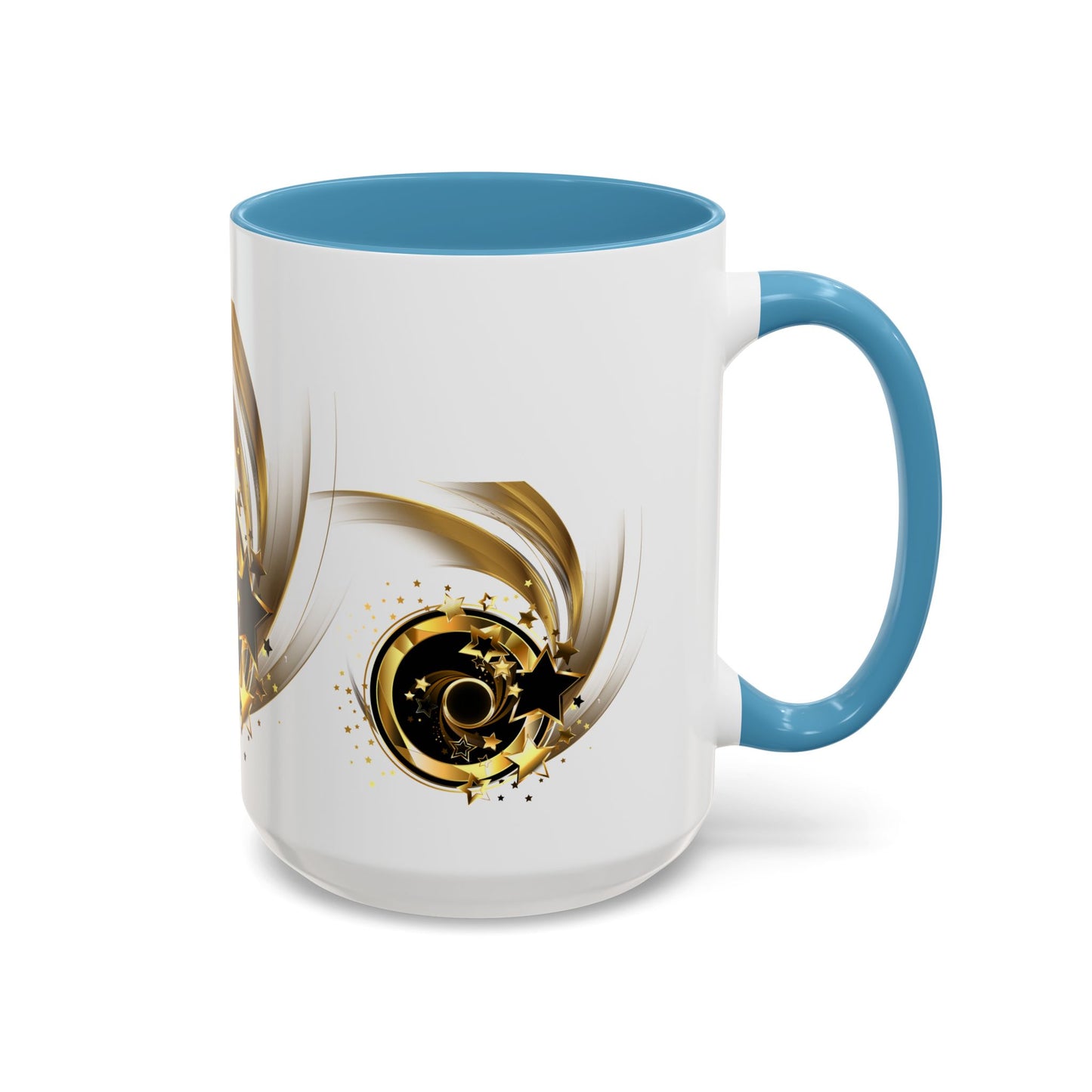 Elegant Gold Swirl Accent Coffee Mug - Perfect for Gifts, Home Decor, Office Use, Celebration, or Daily Rituals