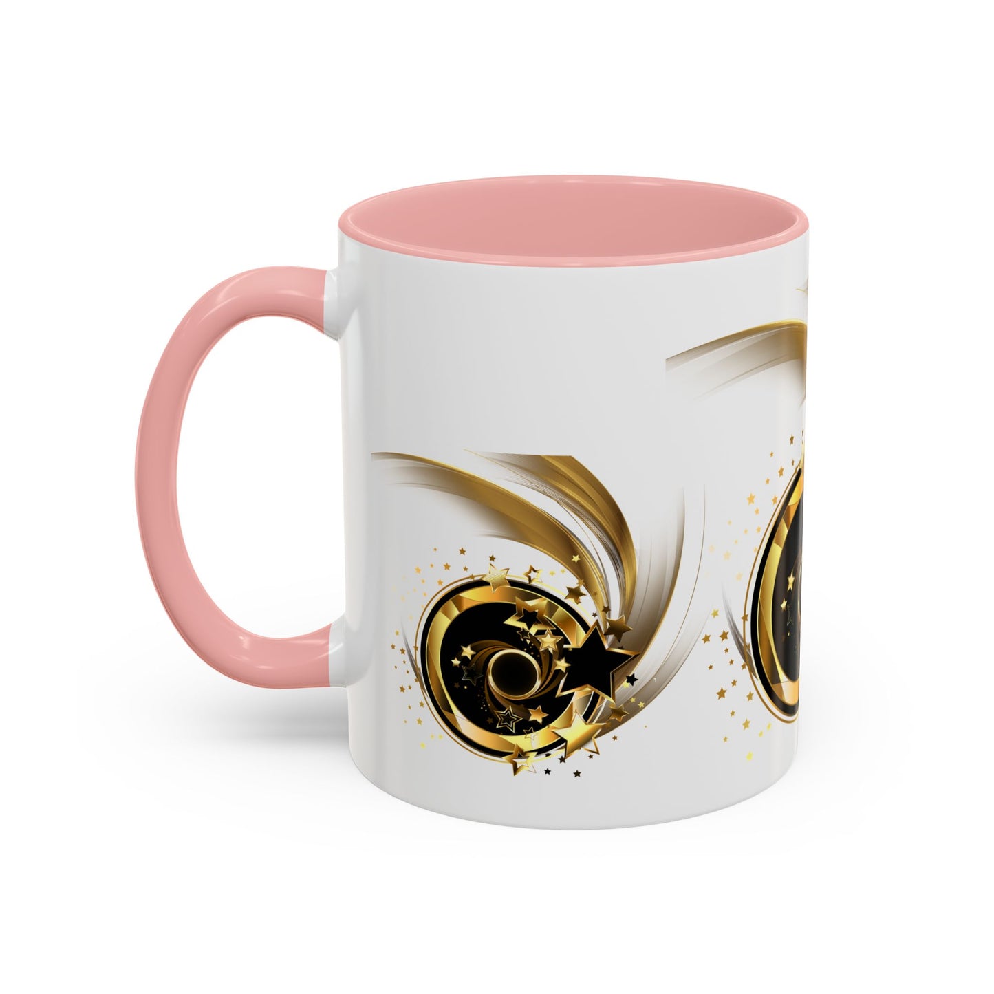 Elegant Gold Swirl Accent Coffee Mug - Perfect for Gifts, Home Decor, Office Use, Celebration, or Daily Rituals