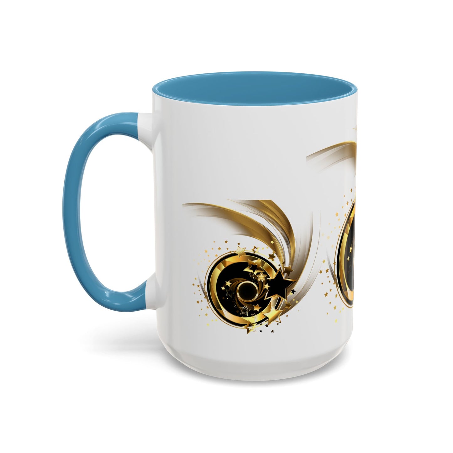 Elegant Gold Swirl Accent Coffee Mug - Perfect for Gifts, Home Decor, Office Use, Celebration, or Daily Rituals