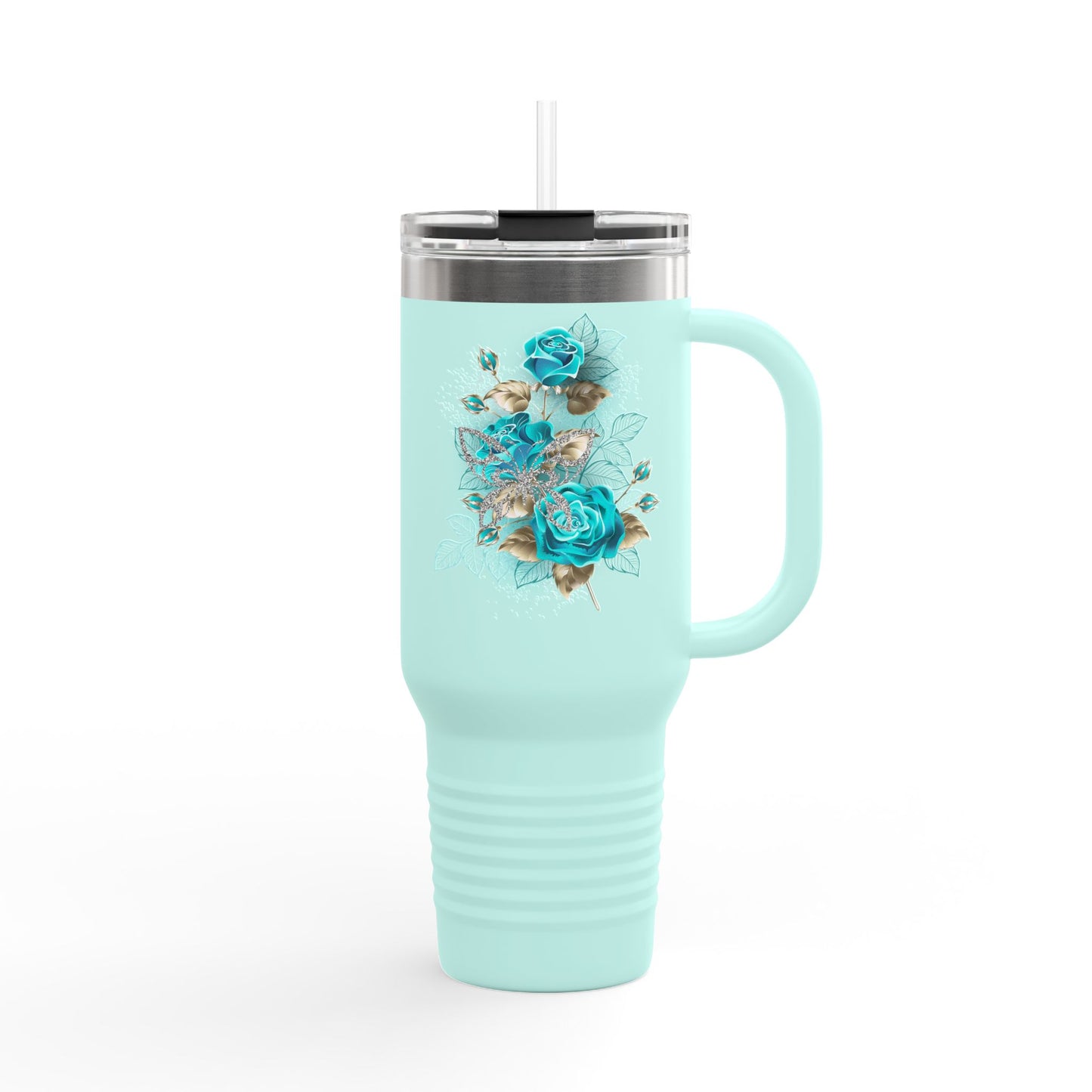 Stylish Insulated Travel Mug, 40oz | Floral Design | Perfect for On-the-Go | Eco-Friendly | Great Gift for Coffee Lovers, Travel Mug, [...]