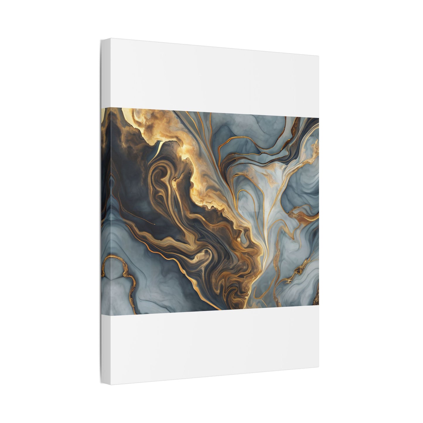 Elegant Marble Artwork, Stretched Canvas Wall Art, Modern Home Decor, Abstract Design, Art for Living Room, Gift for Art Lovers