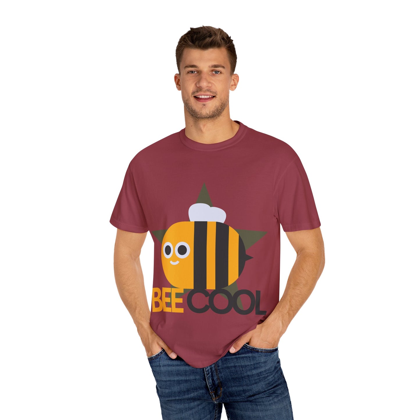 Fun Unisex Garment-Dyed T-shirt with 'BE COOL' Bee Design - Surfing Inspired Tee, Summer Wear, Gift for Beach Lovers, Casual Wear, [...]