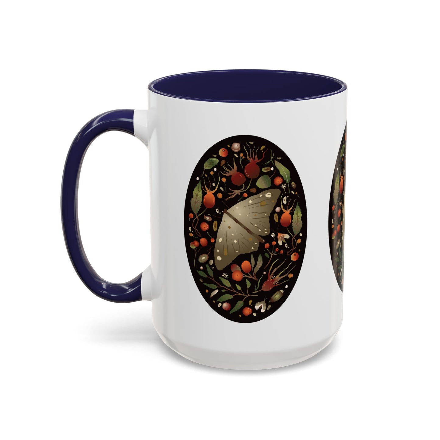 Nature-Inspired Accent Coffee Mug, Butterfly Decorated Mug, Perfect Gift for Nature Lovers, Cozy Home Decor, Birthday, Holiday Gift