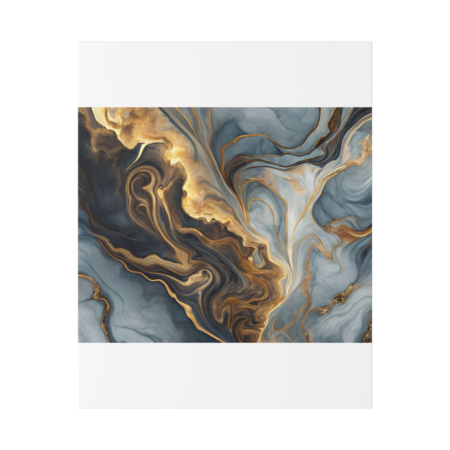 Elegant Marble Artwork, Stretched Canvas Wall Art, Modern Home Decor, Abstract Design, Art for Living Room, Gift for Art Lovers