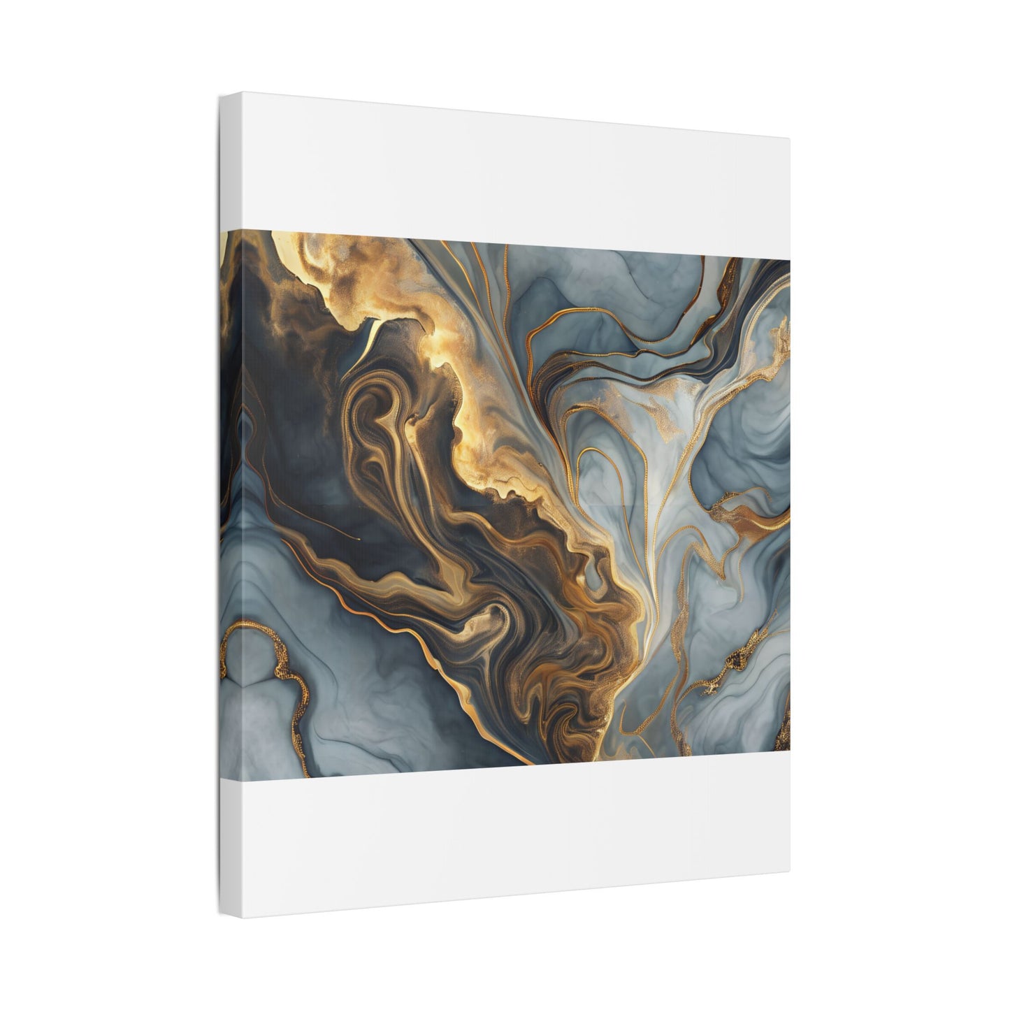 Elegant Marble Artwork, Stretched Canvas Wall Art, Modern Home Decor, Abstract Design, Art for Living Room, Gift for Art Lovers
