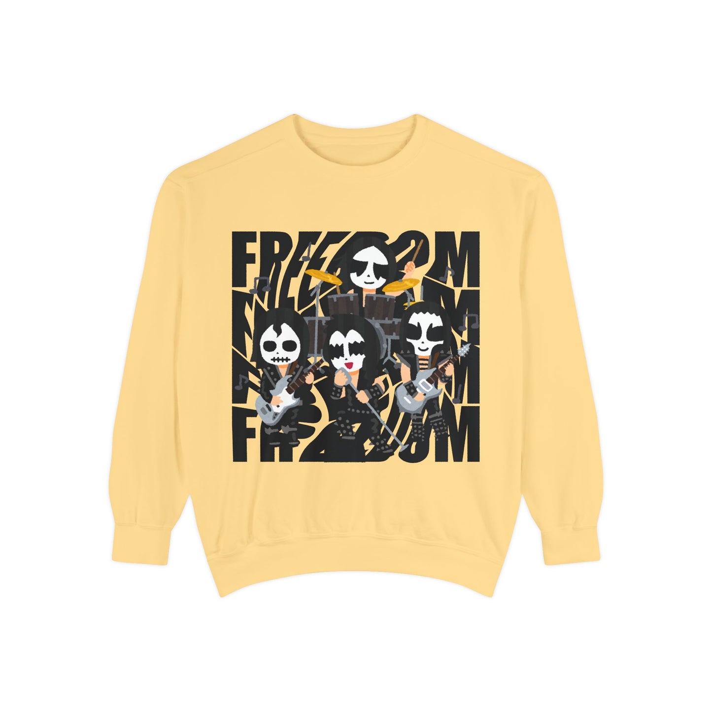 Freedom and Deep Thoughts Unisex Sweatshirt, Rock Music Apparel, Gift for Music Lovers, Cozy Layer for All Seasons, Statement Fashion Piece