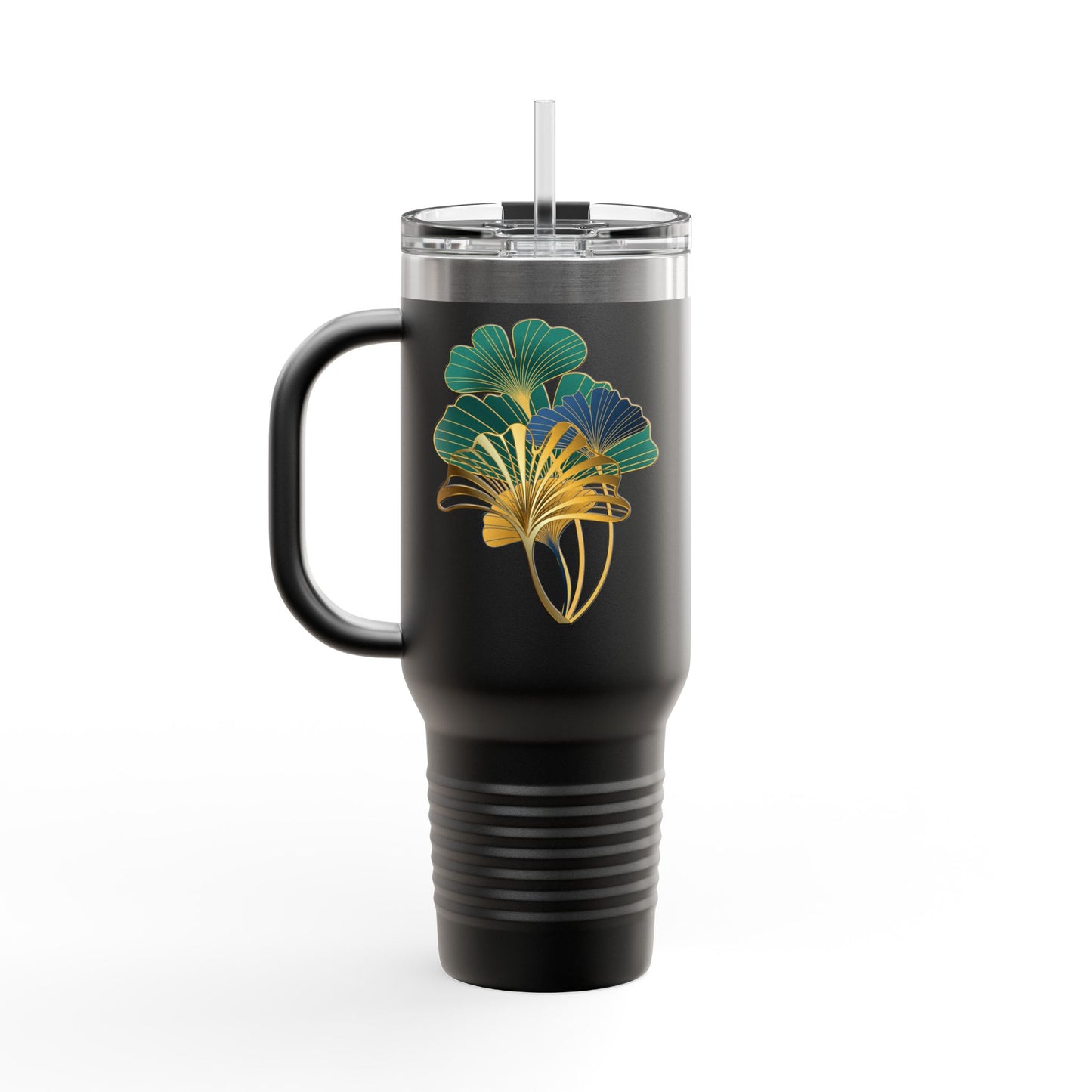 Insulated Travel Mug with Botanical Design, Eco-Friendly Tumbler, Hydration Gift for Nature Lovers, Perfect for Outdoor Adventures, [...]