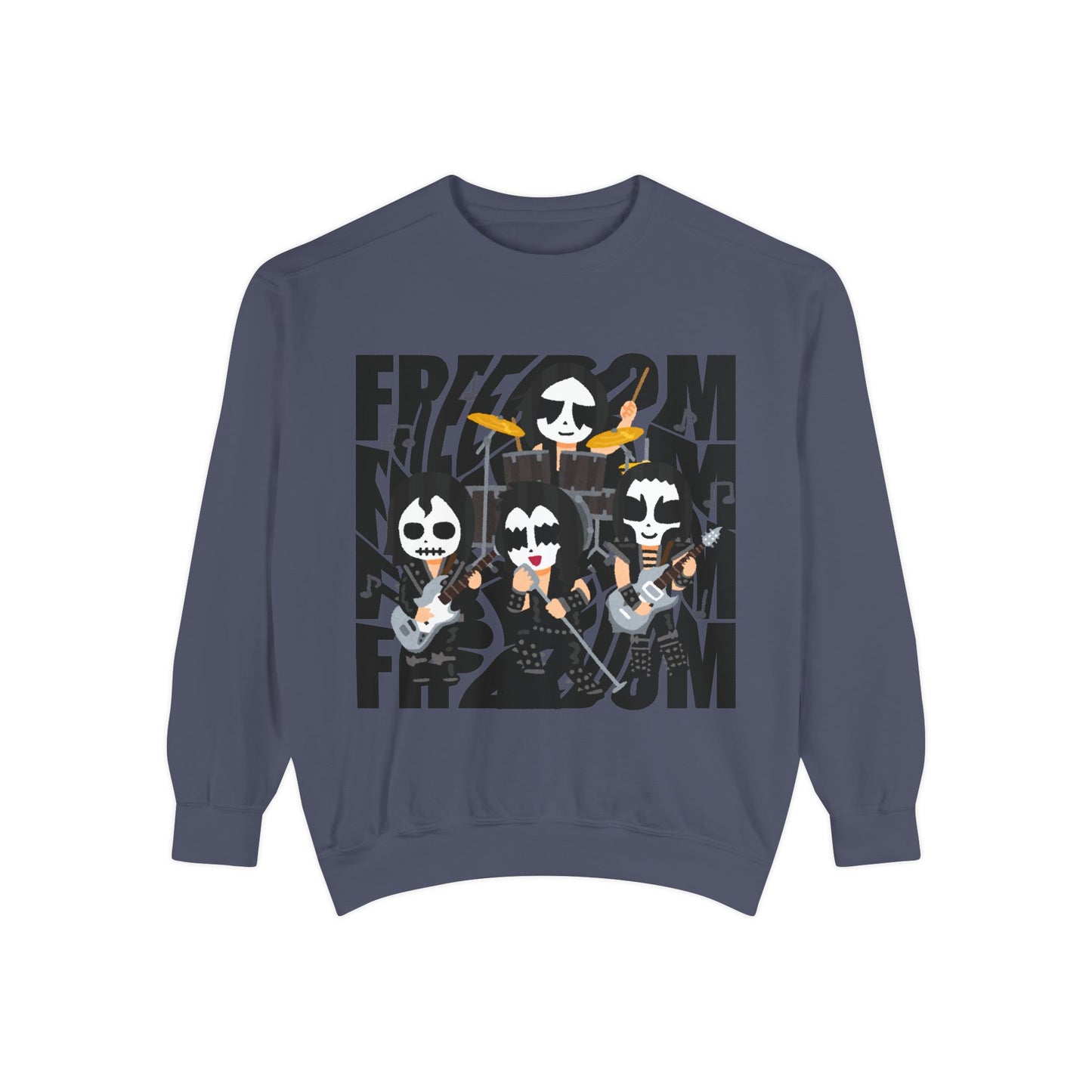 Freedom and Deep Thoughts Unisex Sweatshirt, Rock Music Apparel, Gift for Music Lovers, Cozy Layer for All Seasons, Statement Fashion Piece