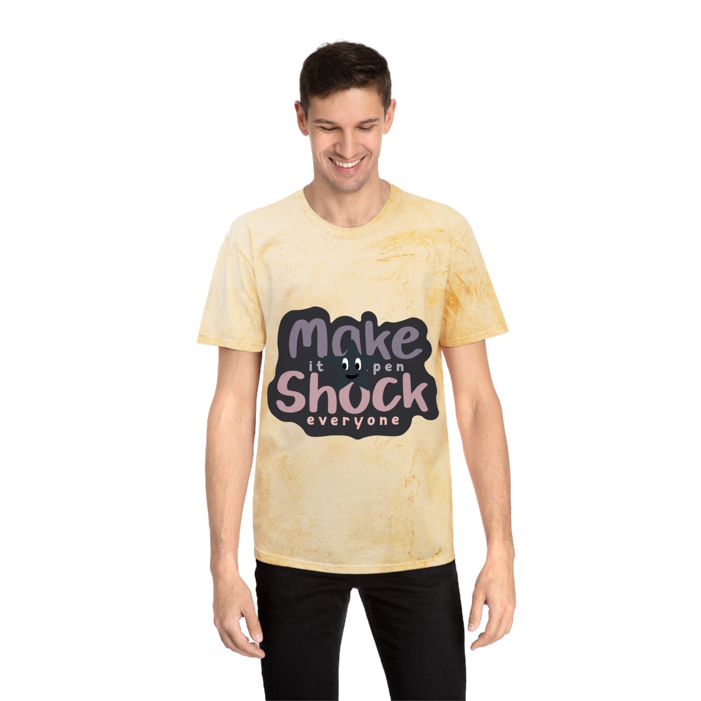 Unisex Color Blast T-Shirt | Motivational Tee, Gift for Creatives, Unique Graphic Shirt, Everyday Wear, Bold Statement Top