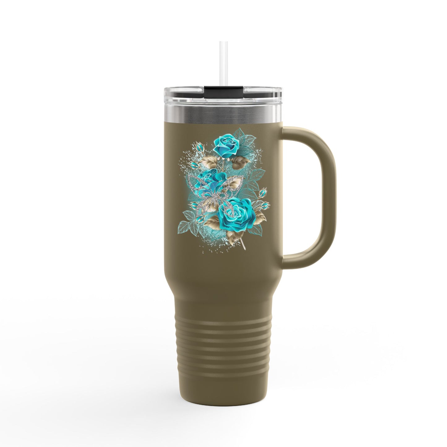 Stylish Insulated Travel Mug, 40oz | Floral Design | Perfect for On-the-Go | Eco-Friendly | Great Gift for Coffee Lovers, Travel Mug, [...]