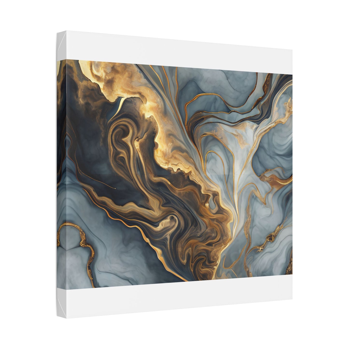 Elegant Marble Artwork, Stretched Canvas Wall Art, Modern Home Decor, Abstract Design, Art for Living Room, Gift for Art Lovers