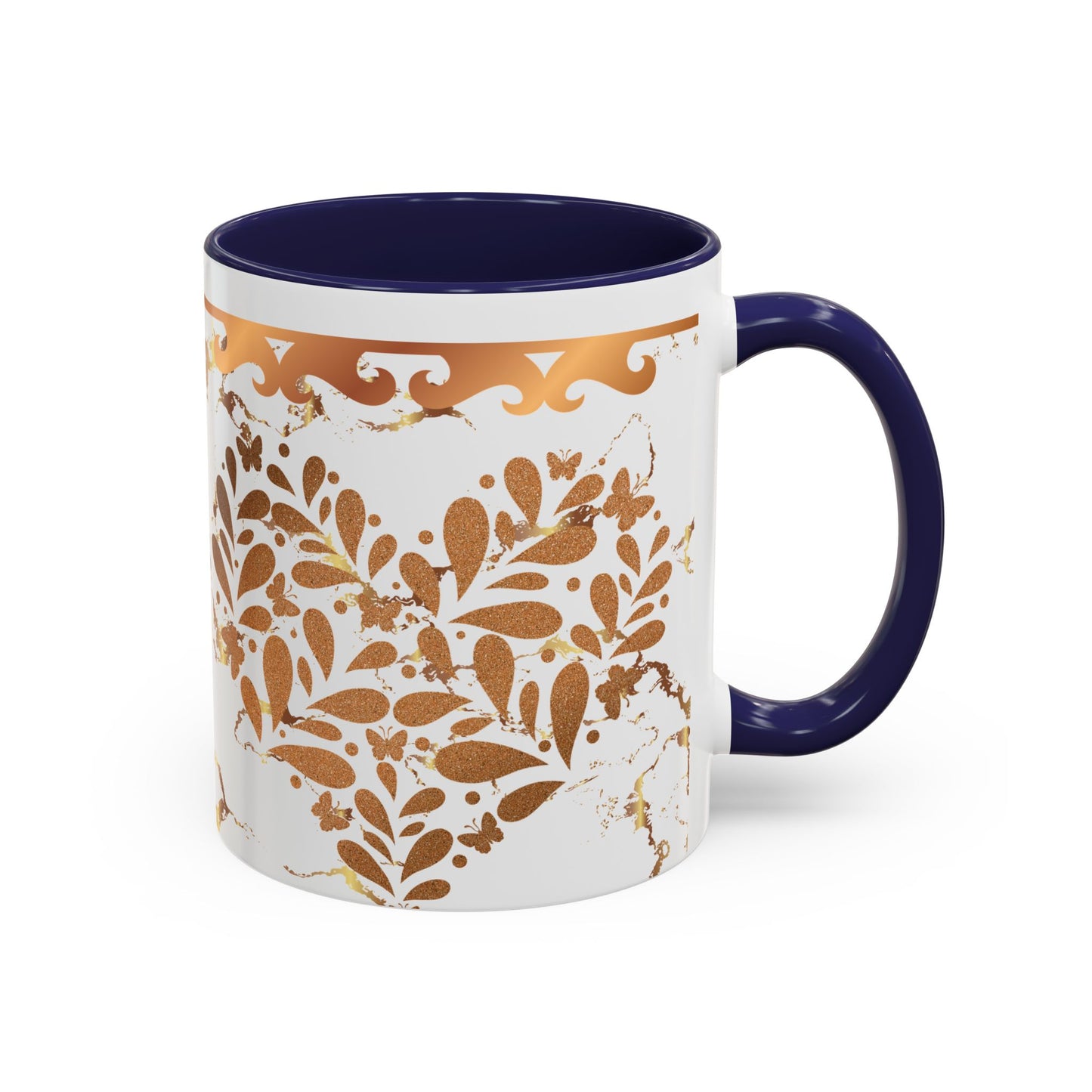 Elegant Floral Coffee Mug with Black Trim | Perfect for Home, Office, Gift Giving, Special Occasions, and Coffee Lovers