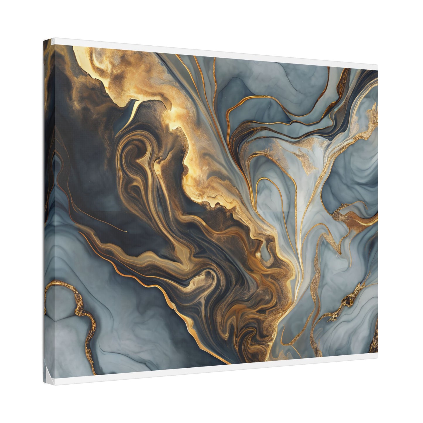 Elegant Marble Artwork, Stretched Canvas Wall Art, Modern Home Decor, Abstract Design, Art for Living Room, Gift for Art Lovers