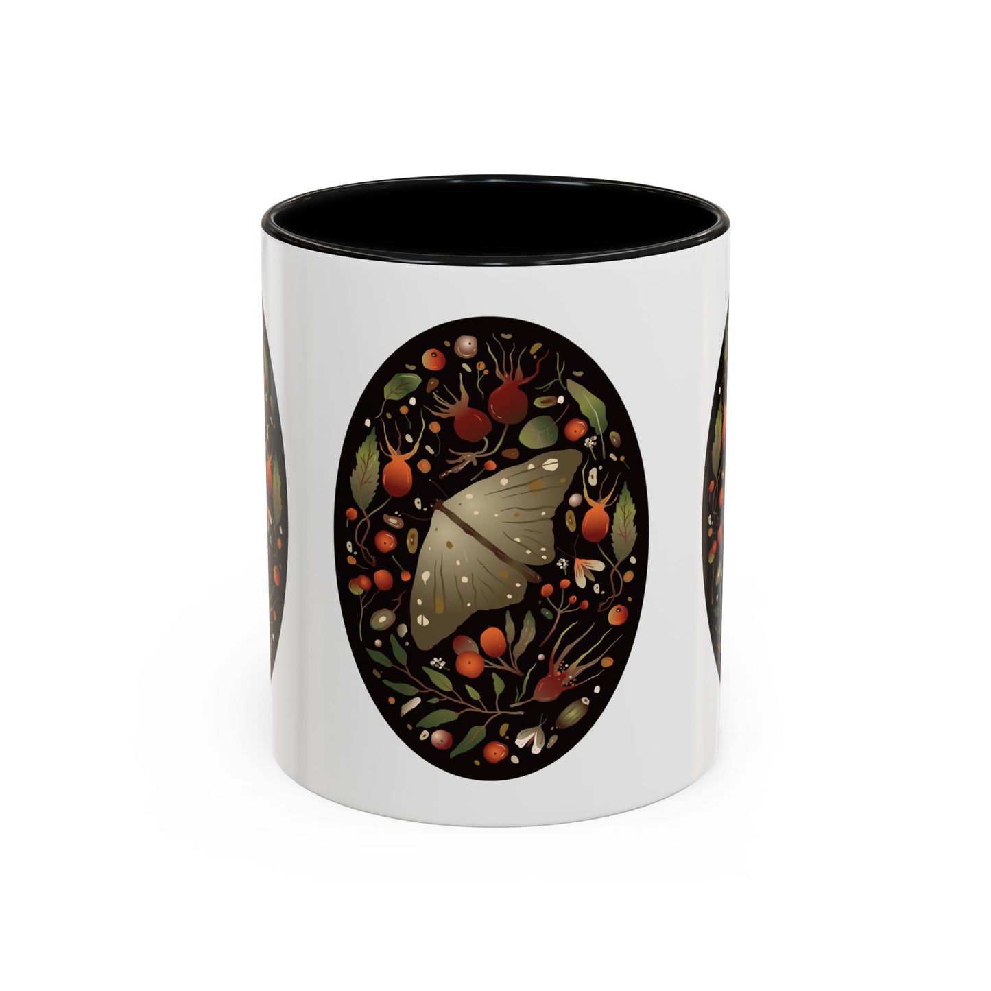 Nature-Inspired Accent Coffee Mug, Butterfly Decorated Mug, Perfect Gift for Nature Lovers, Cozy Home Decor, Birthday, Holiday Gift