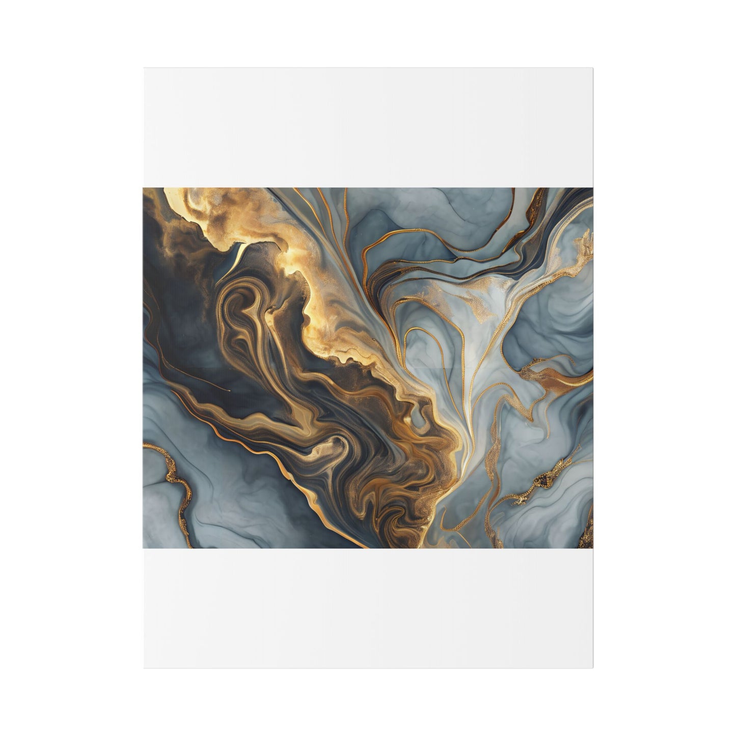 Elegant Marble Artwork, Stretched Canvas Wall Art, Modern Home Decor, Abstract Design, Art for Living Room, Gift for Art Lovers