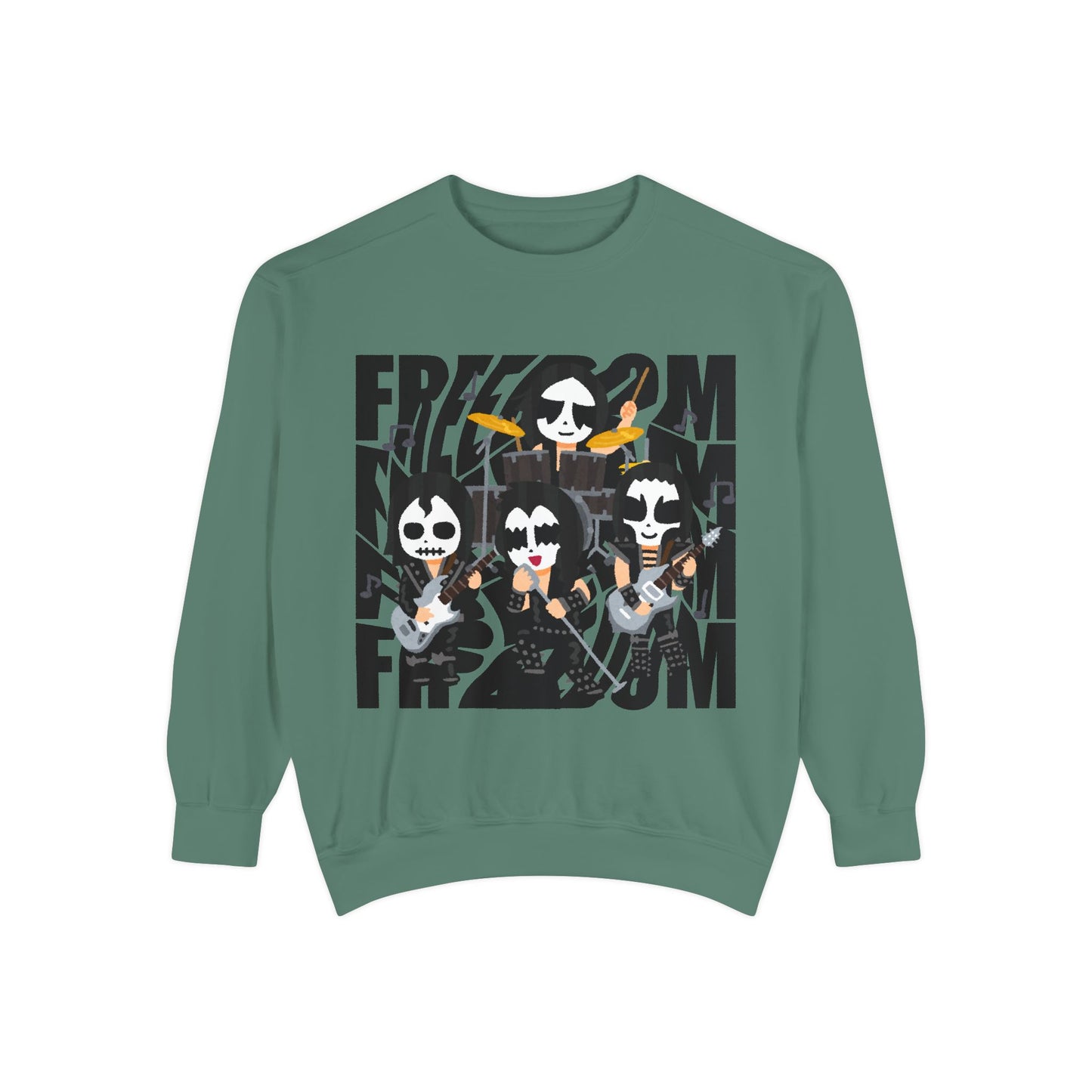 Freedom and Deep Thoughts Unisex Sweatshirt, Rock Music Apparel, Gift for Music Lovers, Cozy Layer for All Seasons, Statement Fashion Piece
