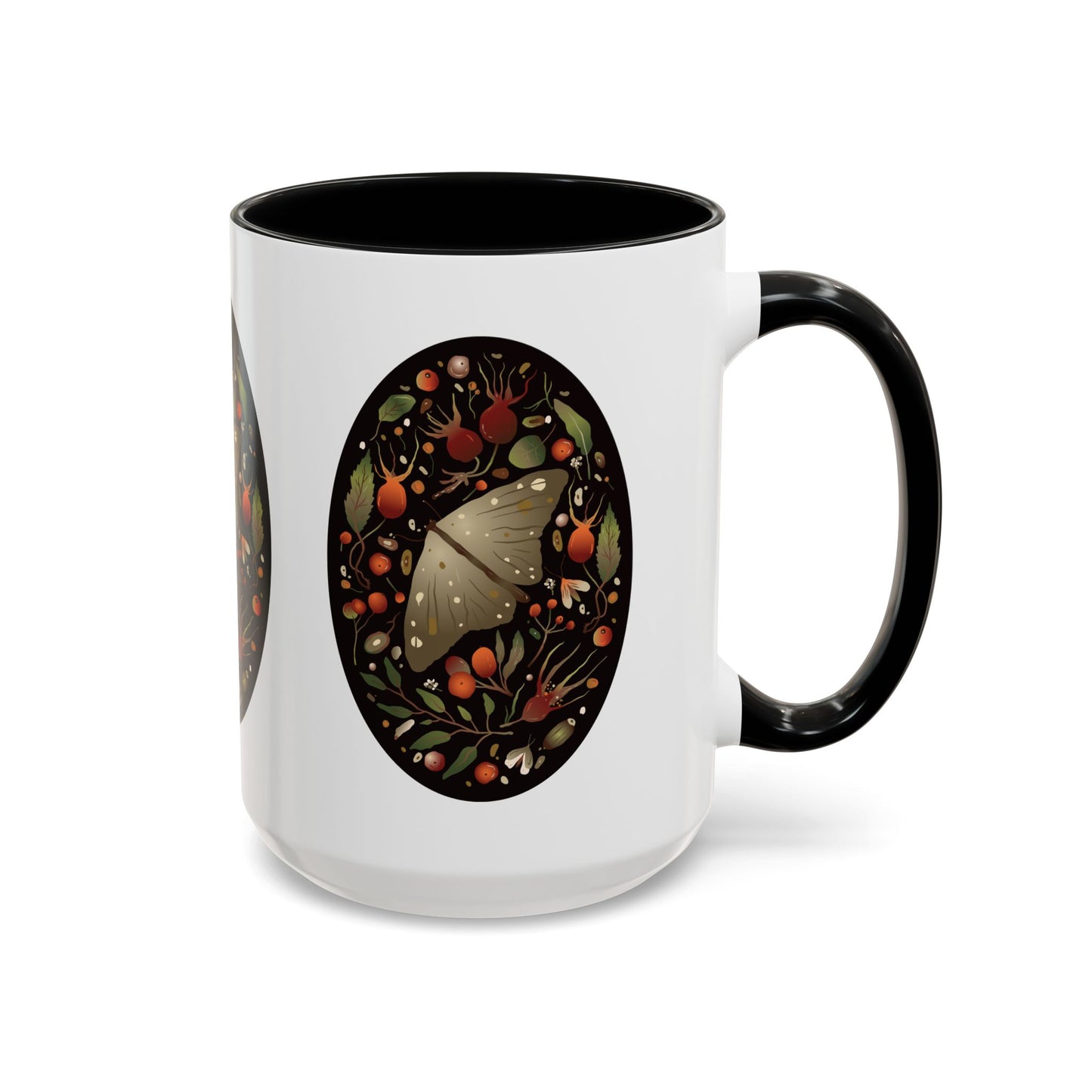 Nature-Inspired Accent Coffee Mug, Butterfly Decorated Mug, Perfect Gift for Nature Lovers, Cozy Home Decor, Birthday, Holiday Gift