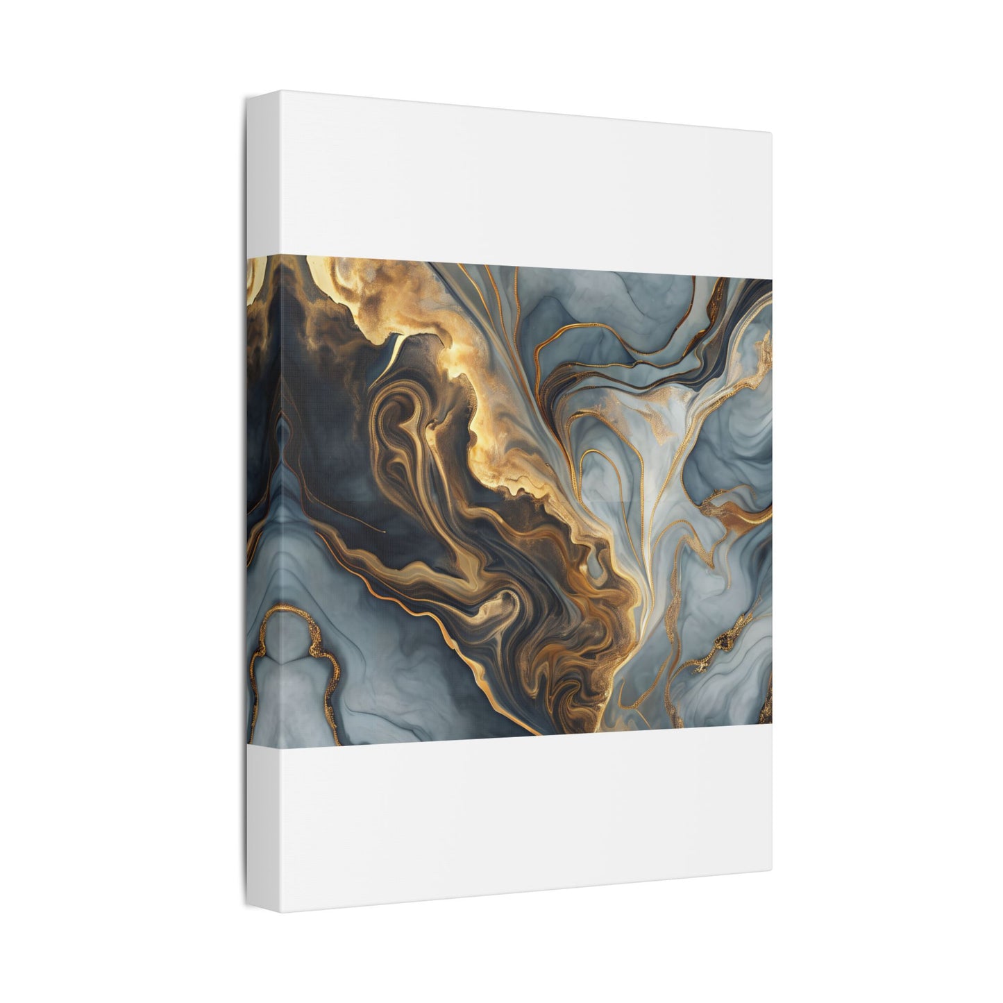 Elegant Marble Artwork, Stretched Canvas Wall Art, Modern Home Decor, Abstract Design, Art for Living Room, Gift for Art Lovers