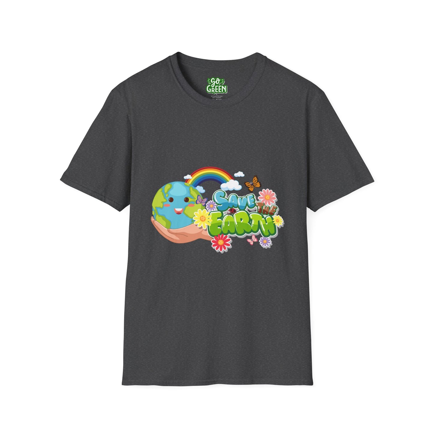 Save Earth Graphic Tee, Eco-Friendly T-Shirt, Gift for Nature Lovers, Earth Day Apparel, Unisex Casual Shirt