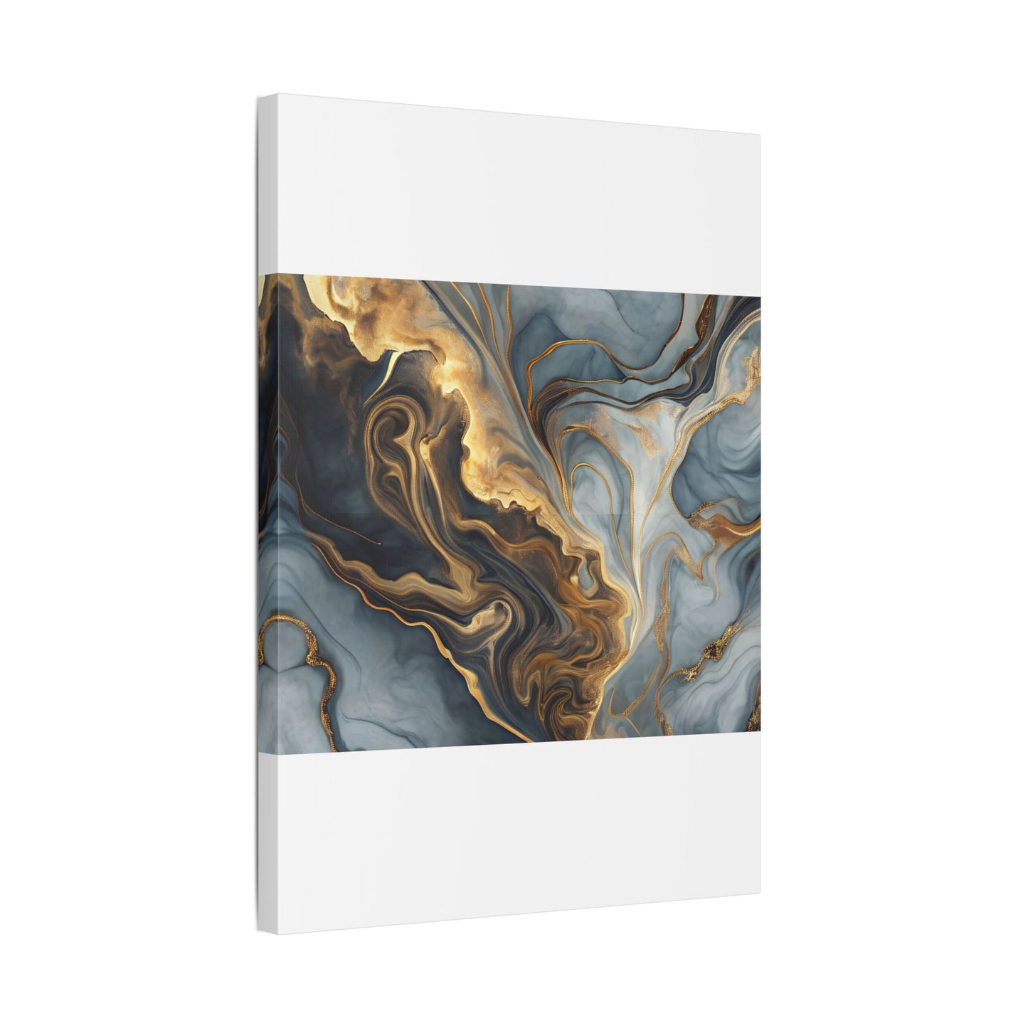 Elegant Marble Artwork, Stretched Canvas Wall Art, Modern Home Decor, Abstract Design, Art for Living Room, Gift for Art Lovers