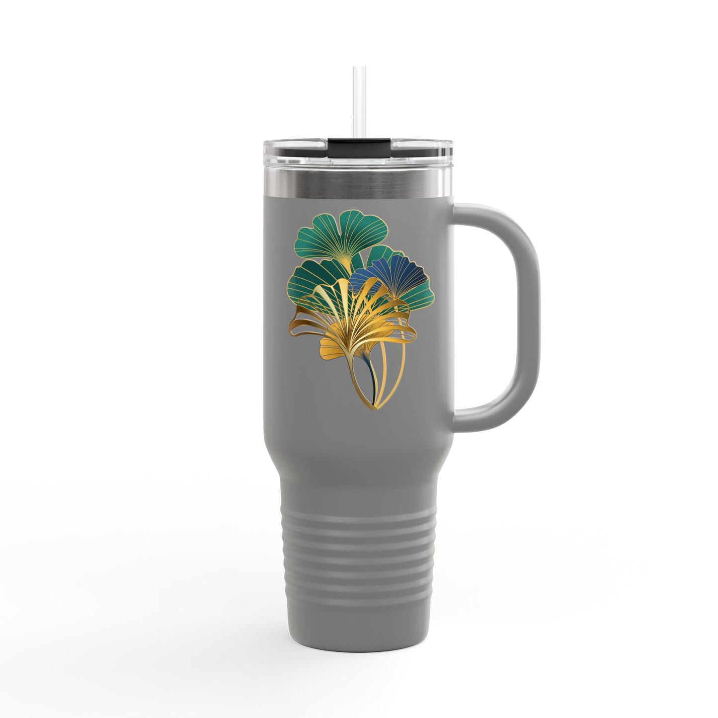 Insulated Travel Mug with Botanical Design, Eco-Friendly Tumbler, Hydration Gift for Nature Lovers, Perfect for Outdoor Adventures, [...]