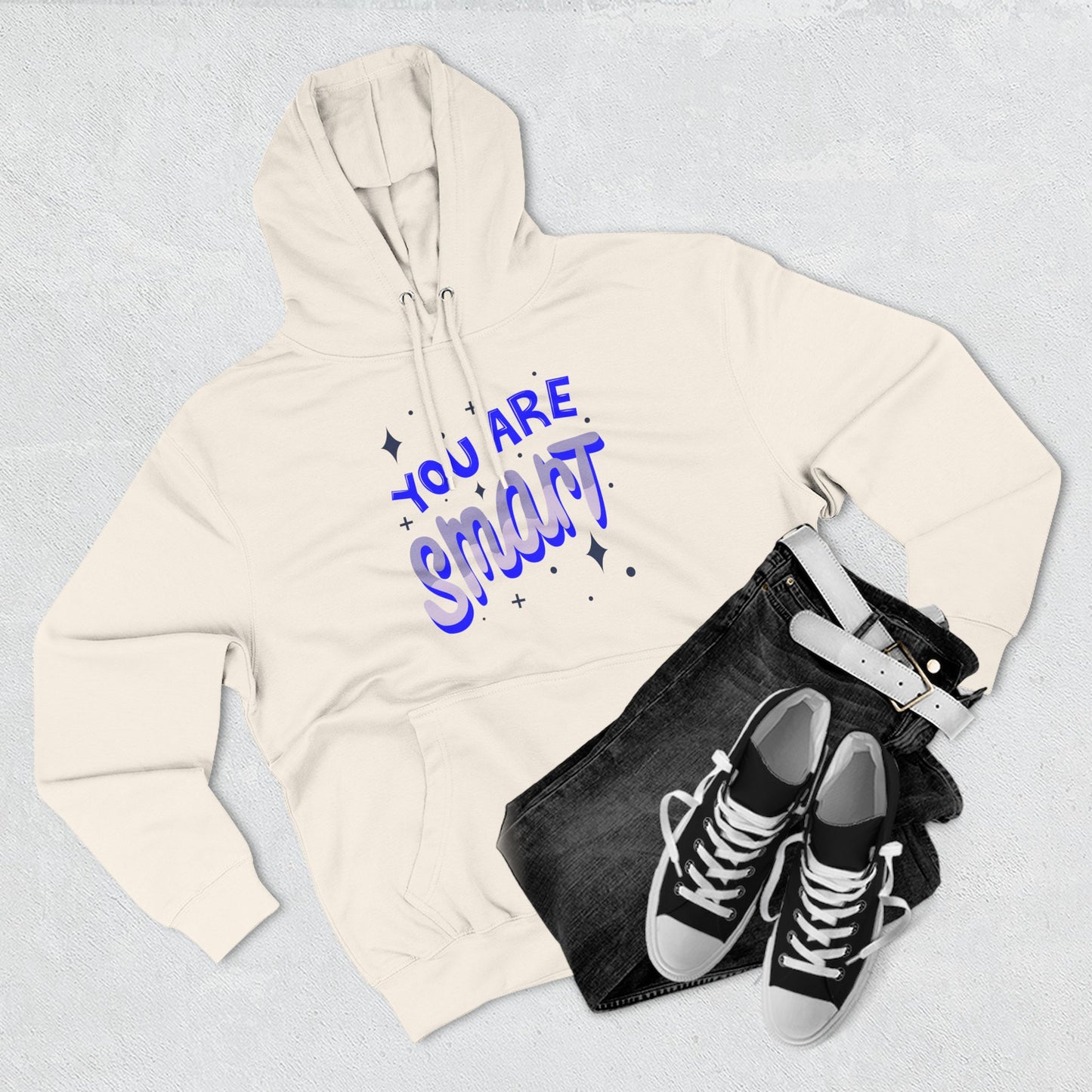Motivational Three-Panel Fleece Hoodie | Positive Vibes, Gifts for Students, Encouragement Apparel, Casual Wear, Inspirational Hooded [...]