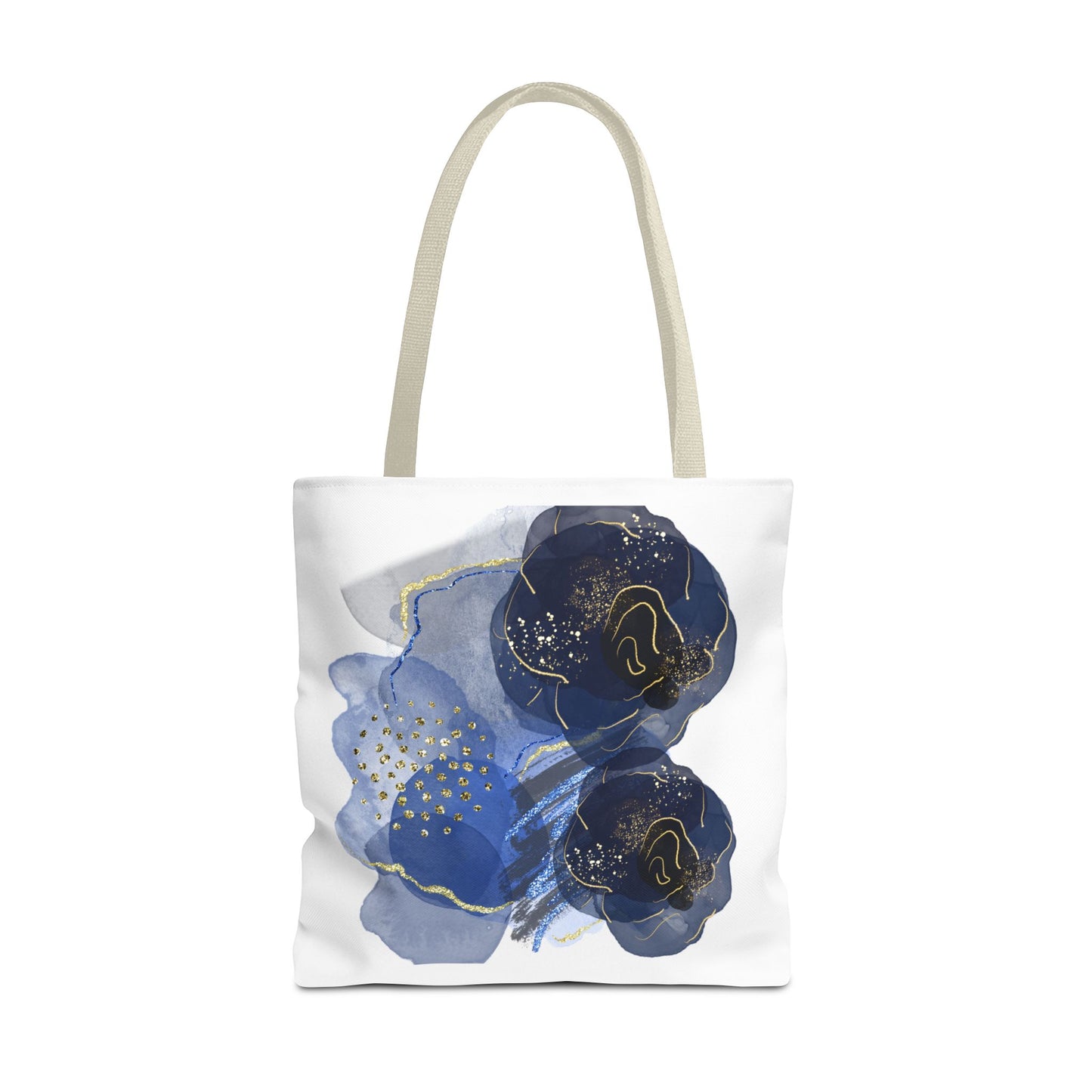 Elegant Floral Tote Bag, AOP Bag, Reusable Grocery Bag, Chic Everyday Tote, Gift for Her, Stylish Beach Bag