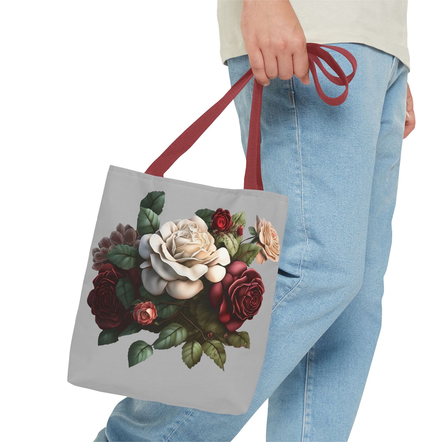 Floral Tote Bag - Elegant Design for Everyday Use, Shopping, Gifts, Mother’s Day, Eco-Friendly Bag