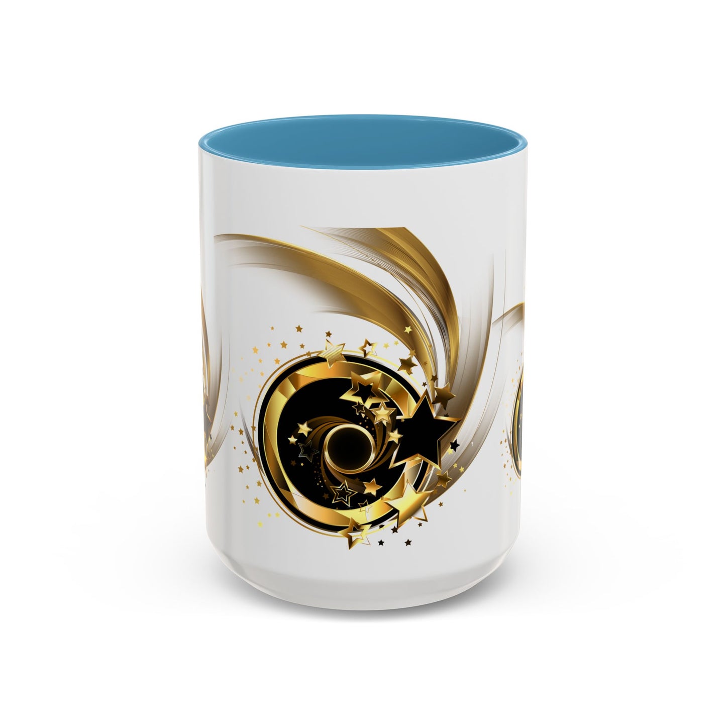 Elegant Gold Swirl Accent Coffee Mug - Perfect for Gifts, Home Decor, Office Use, Celebration, or Daily Rituals